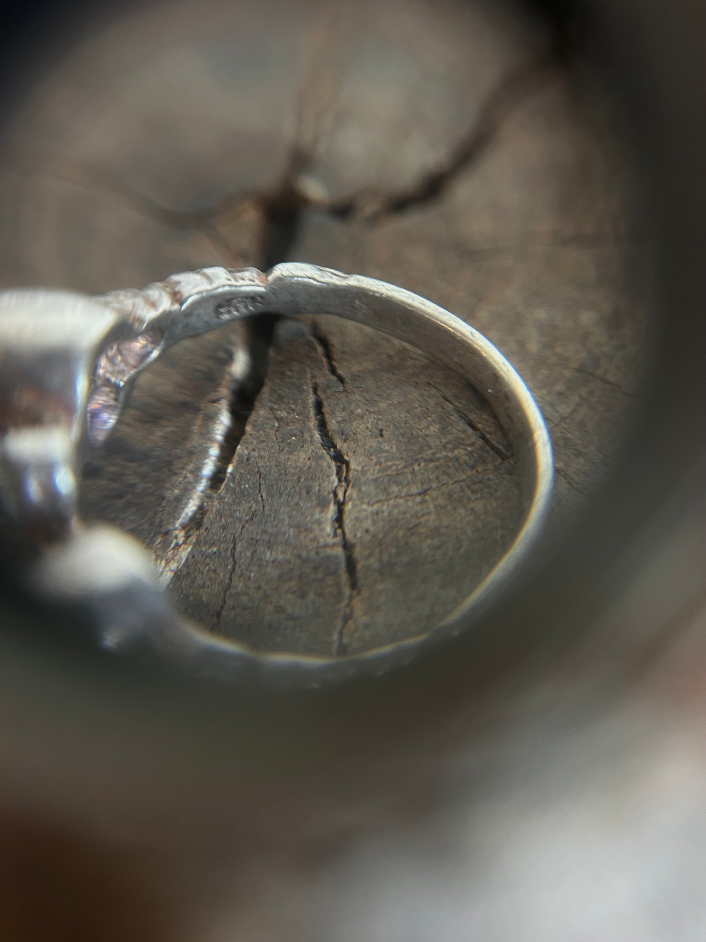 Vintage Silver 925 Triple Skull Ring