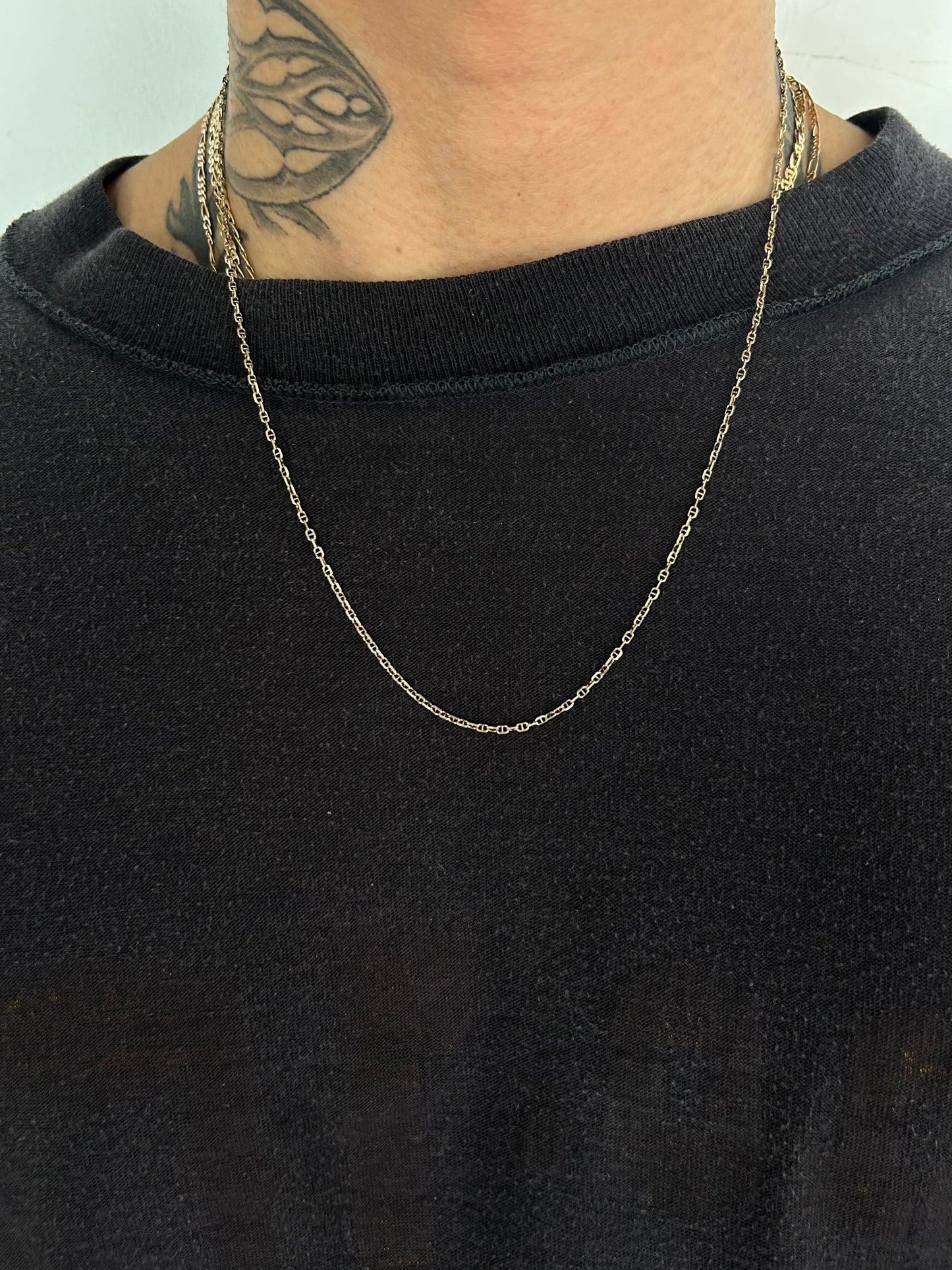 Vintage Gold 9K champion Necklace (20”)