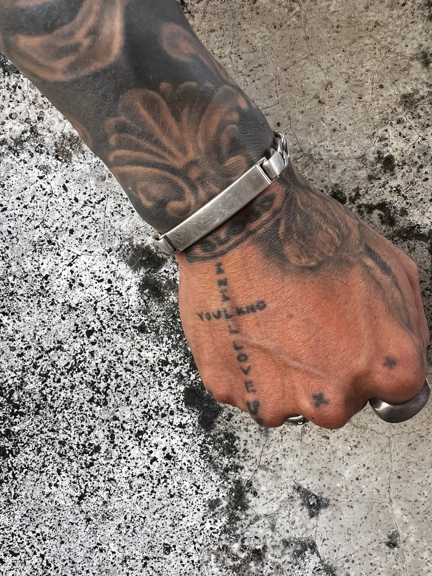 Vintage Silver 925 Name Plate Sterling Bracelet