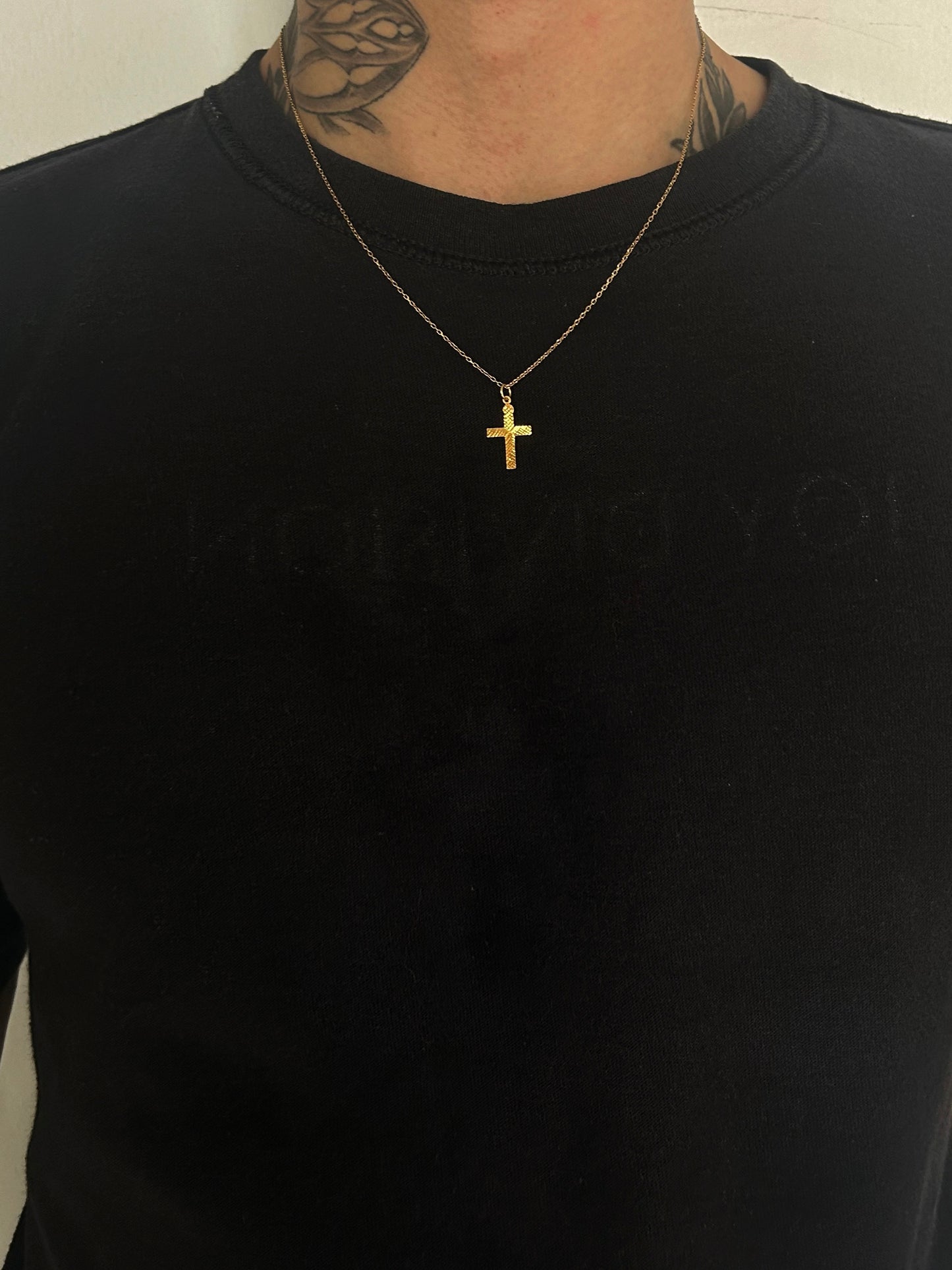 Vintage Gold 90% Cross Charm