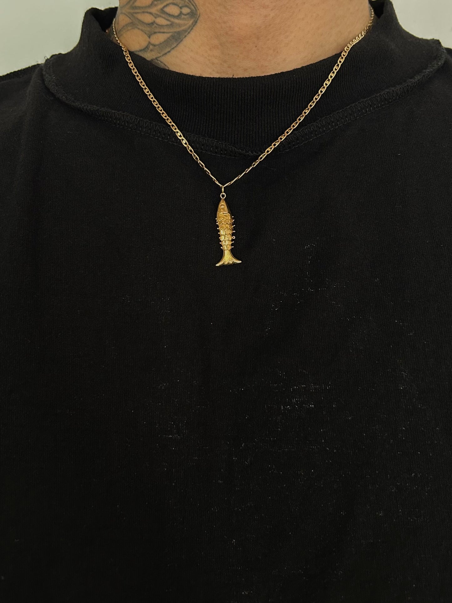 Vintage Gold 14 K Fish Charm