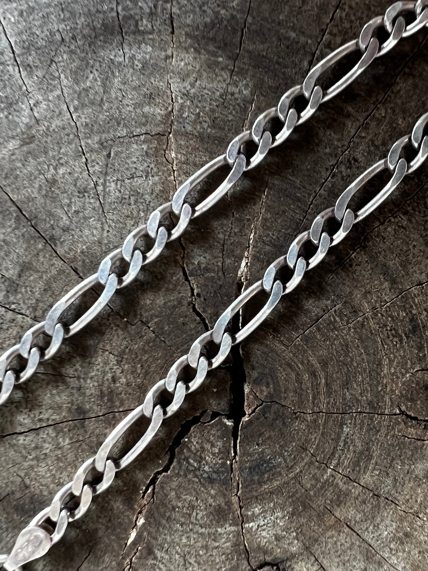 Vintage Silver 925 figaro 3-1 Bracelet