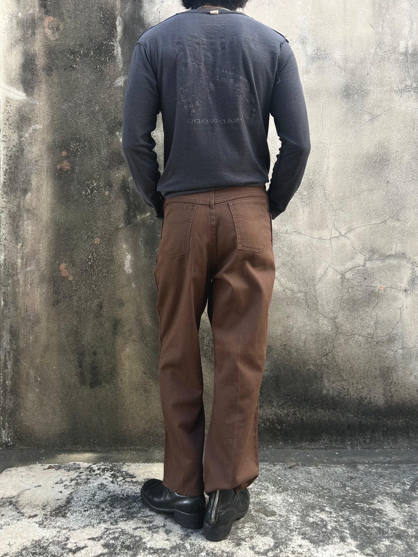 1970’s Vintage Dark Brown Trouser Pants (30”)