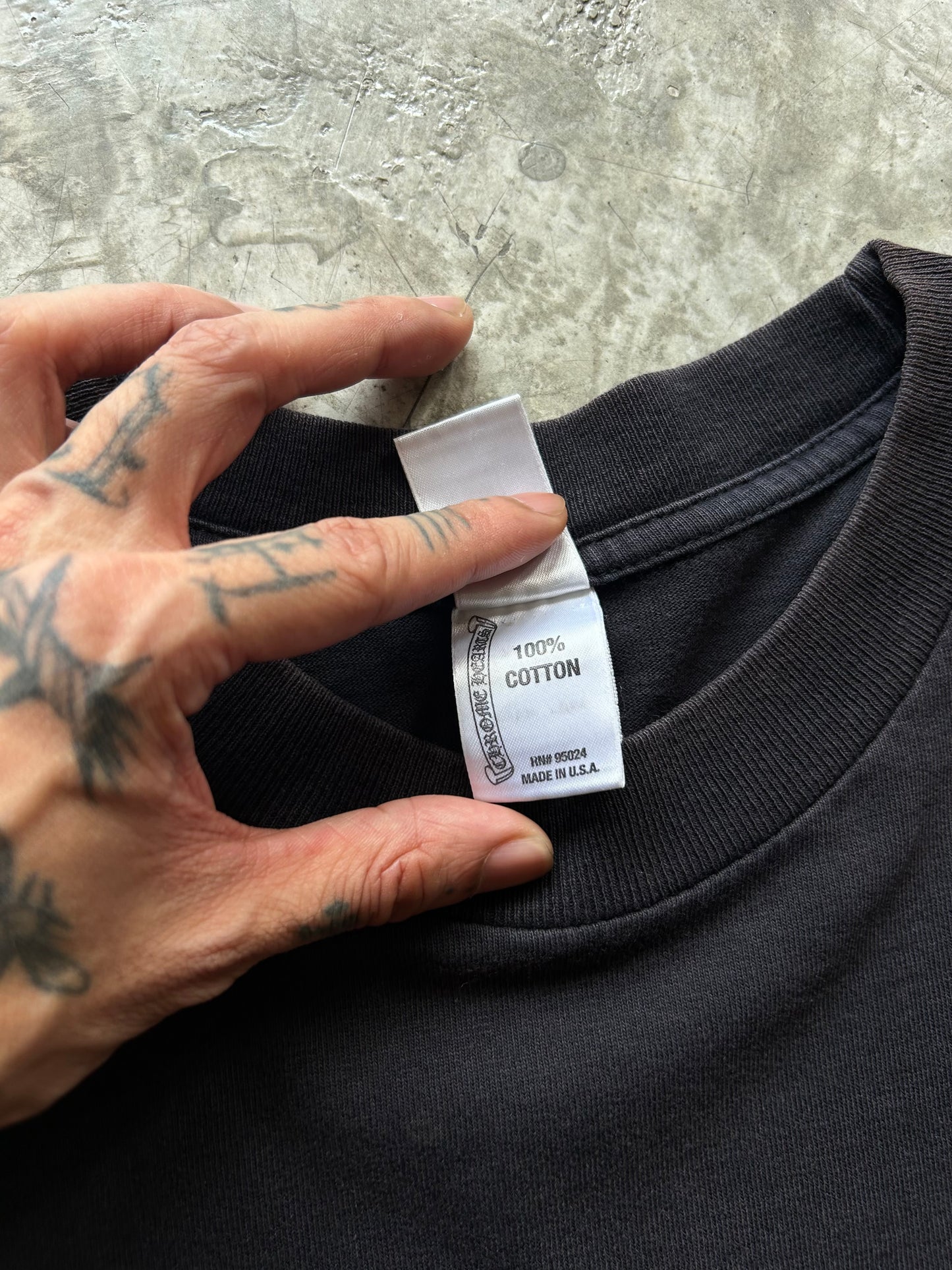 Chrome Hearts cross pocket tee