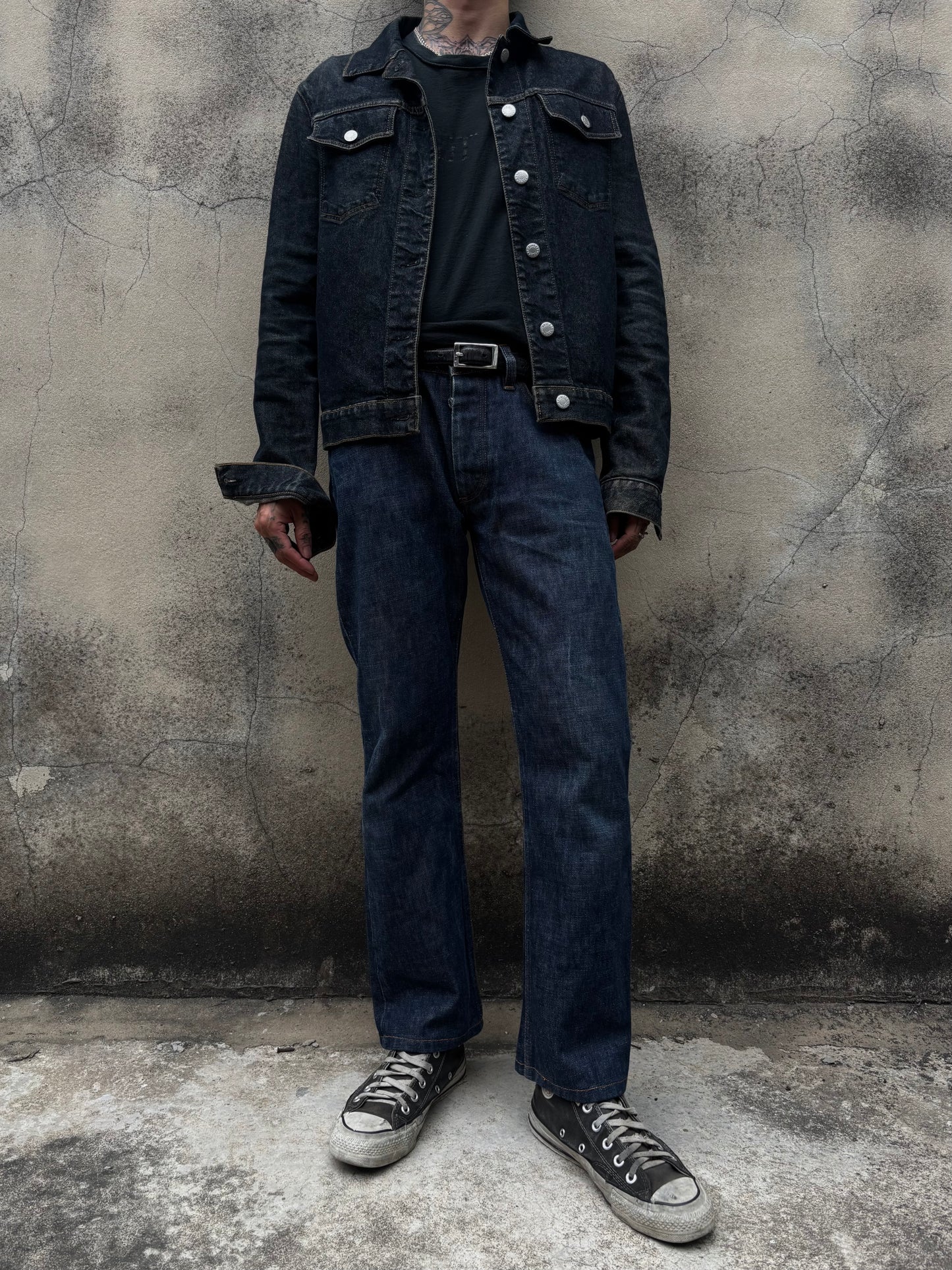 Helmut Lang 1999 Raw Denim Trucker Jacket