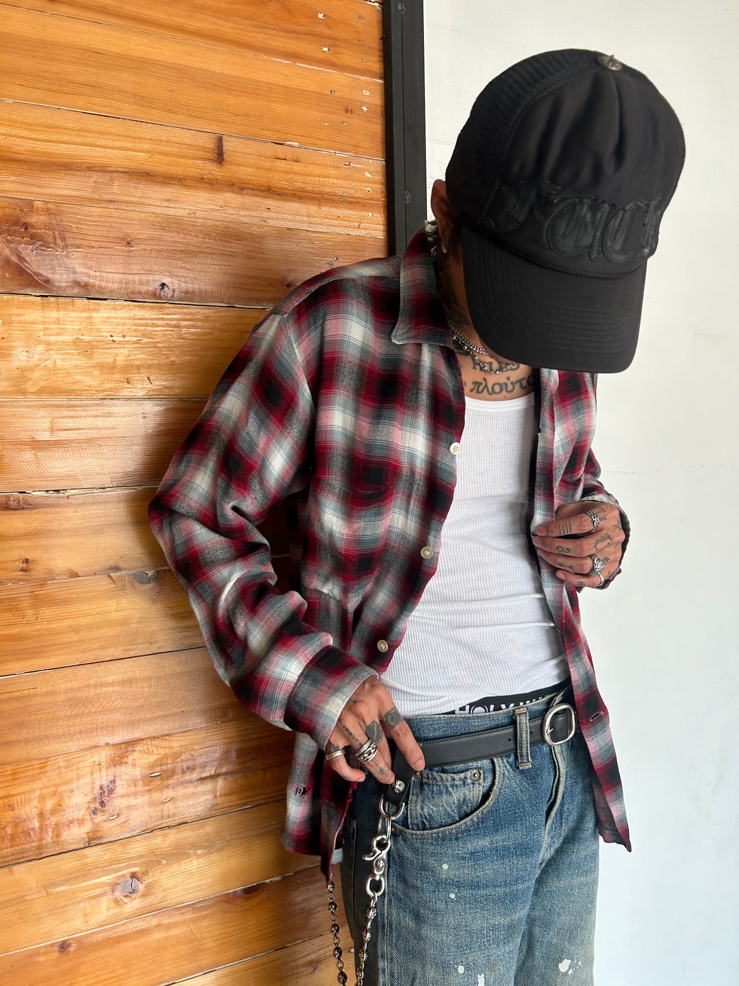 1960's Vintage Towncraft Rayon Plaid Shirt