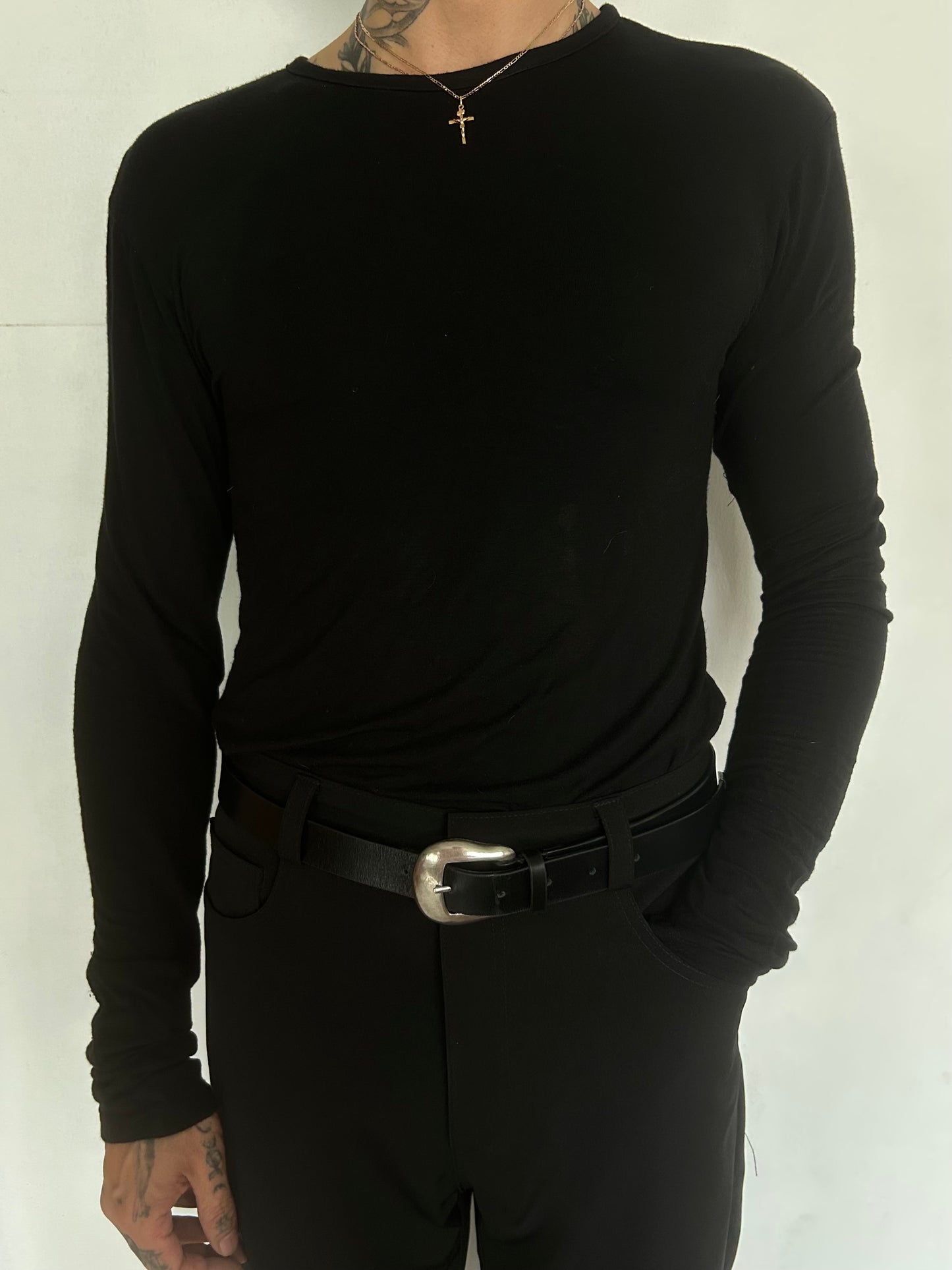 Vintage Gold 18K inri Cross Charm