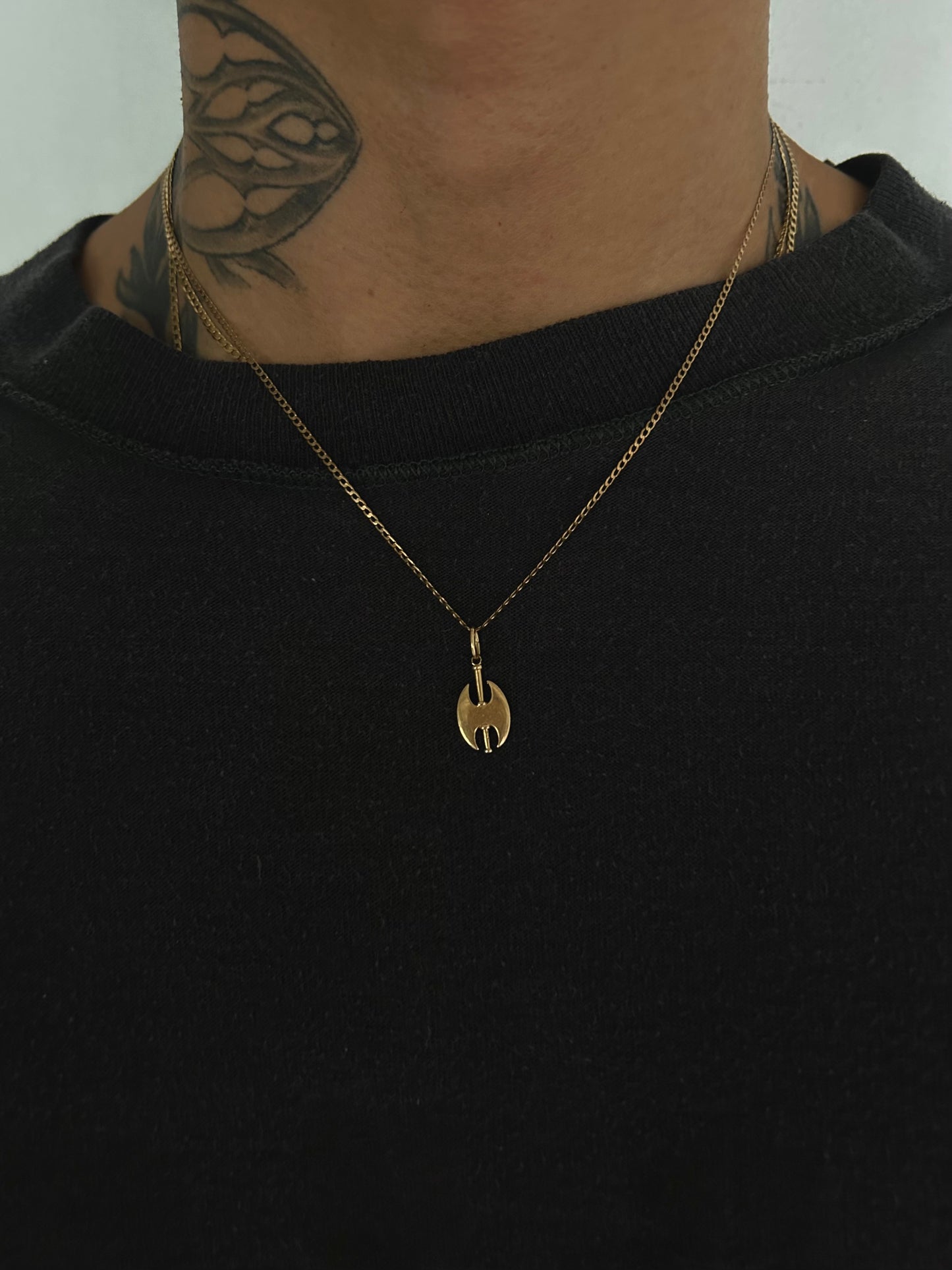 Vintage Gold 14K Axt Charm