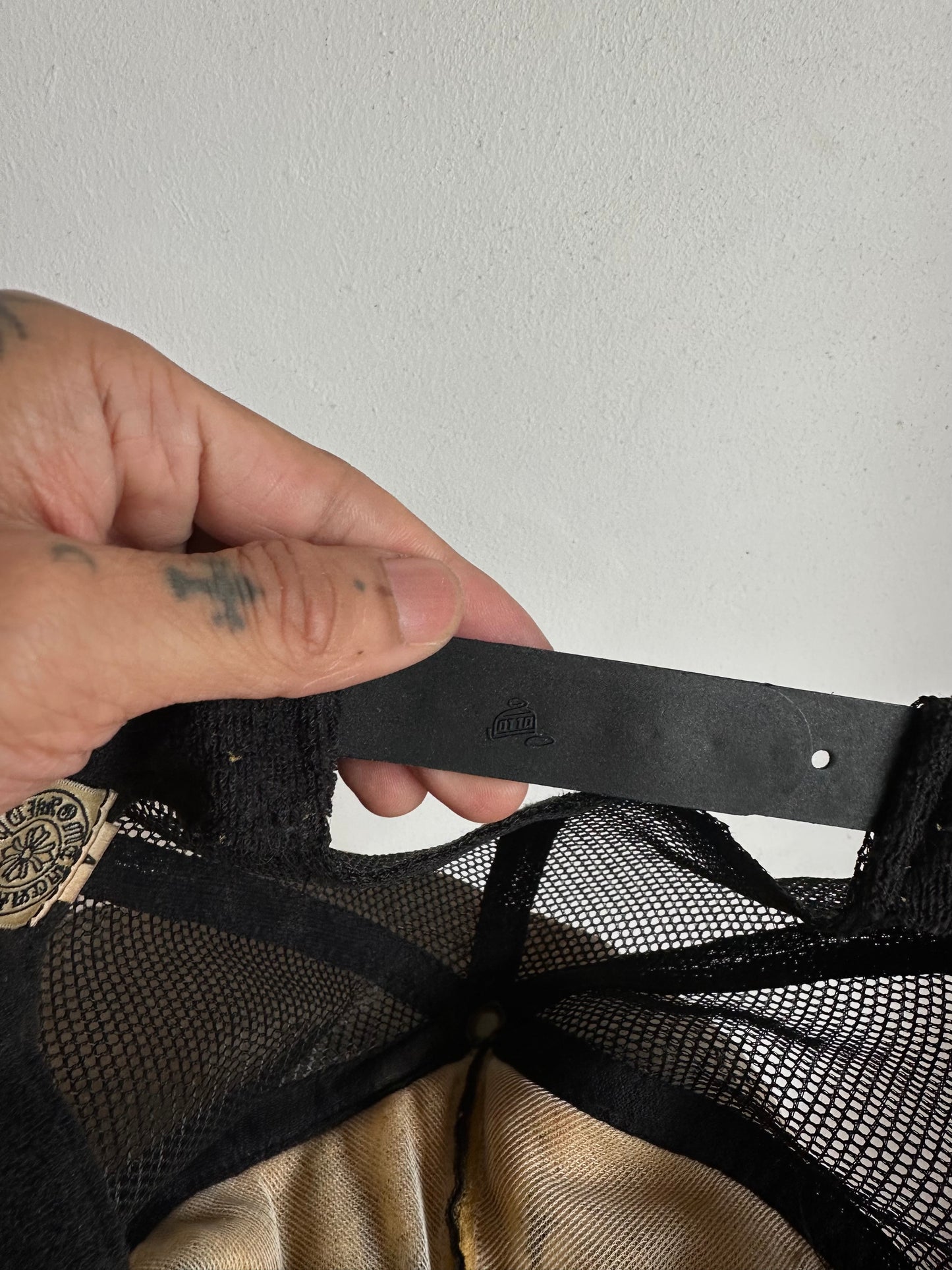 Vintage Chrome Hearts FUCK leather Patch Otto Cap