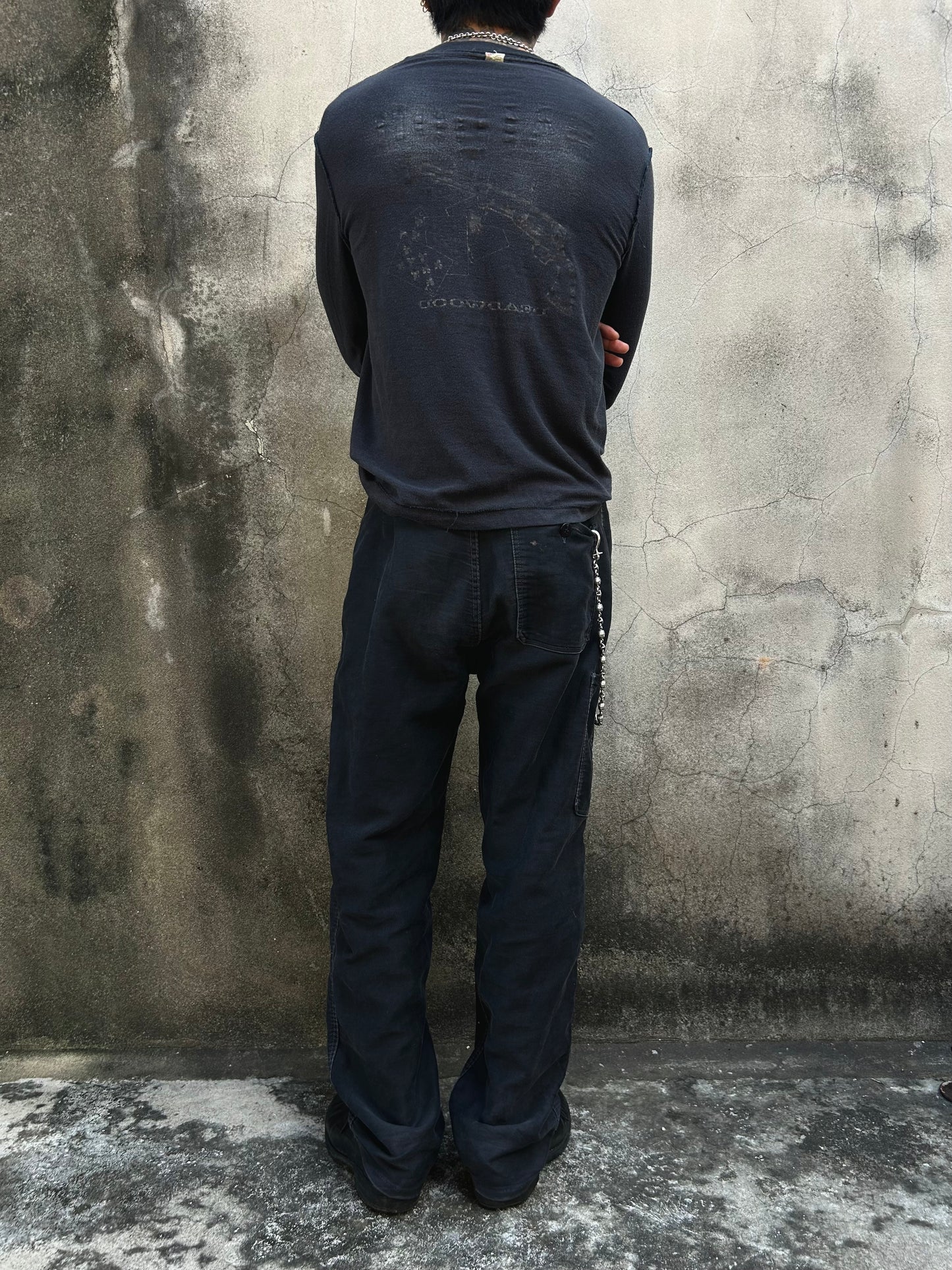 Vintage 40‘s French Moleskin Black Boro Pants