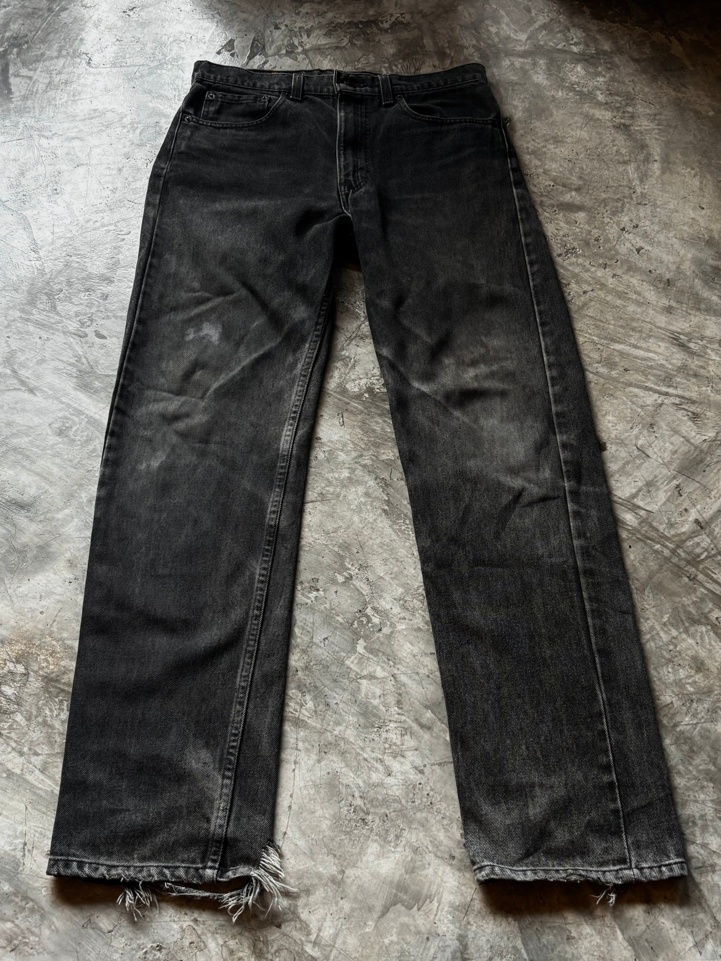 Vintage Levis 505 Usa Faded Black Jeans