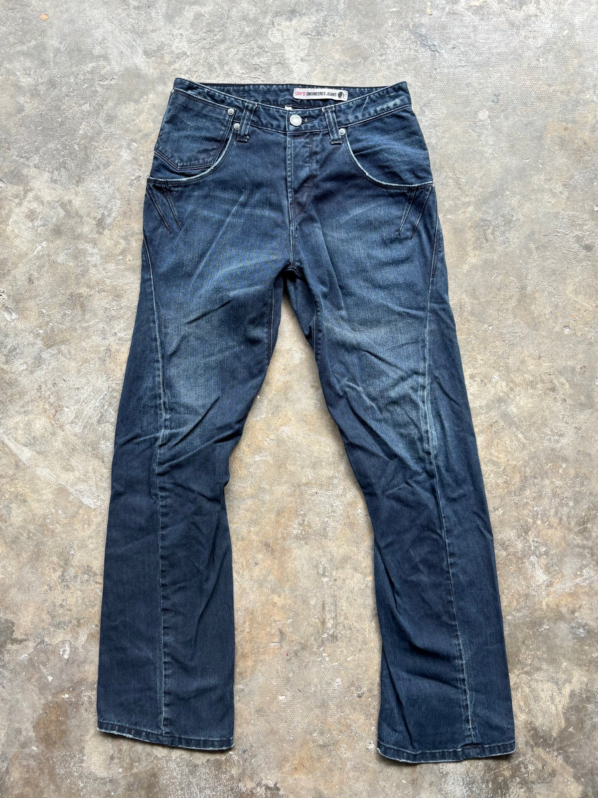 Vintage Levis Engineered  Faded black Jeans