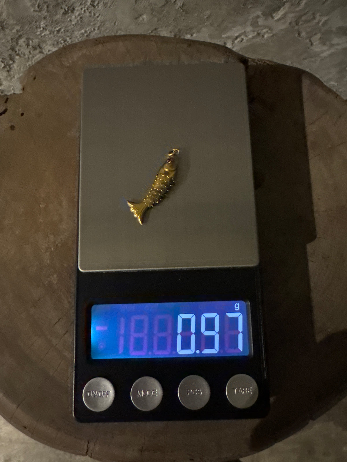 Vintage Gold 14 K  Fish Charm
