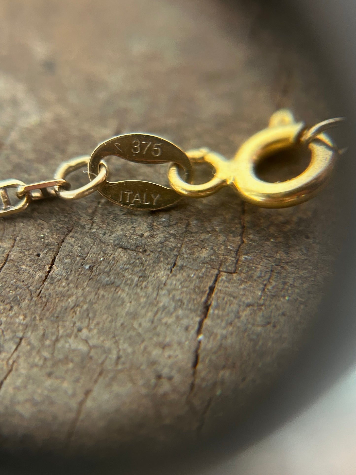 Vintage Gold 9K champion Necklace (20”)