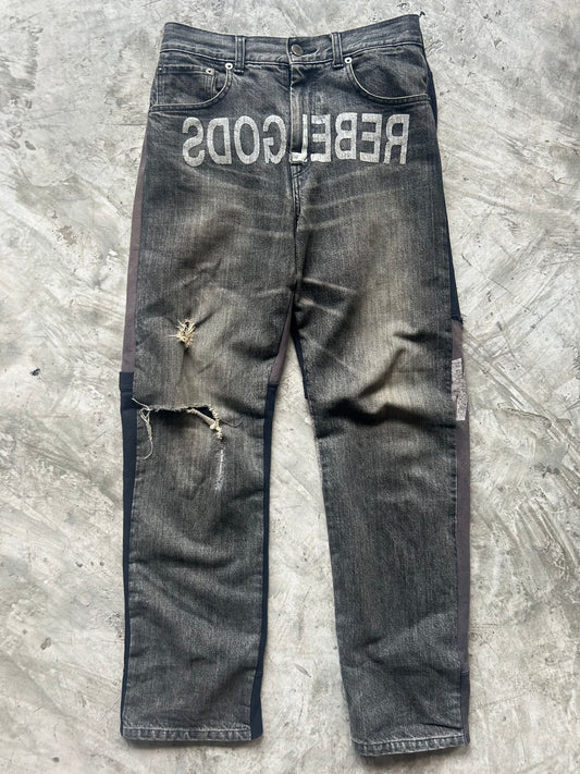 Undercover Rebel gods hybrid 2002 denim jeans