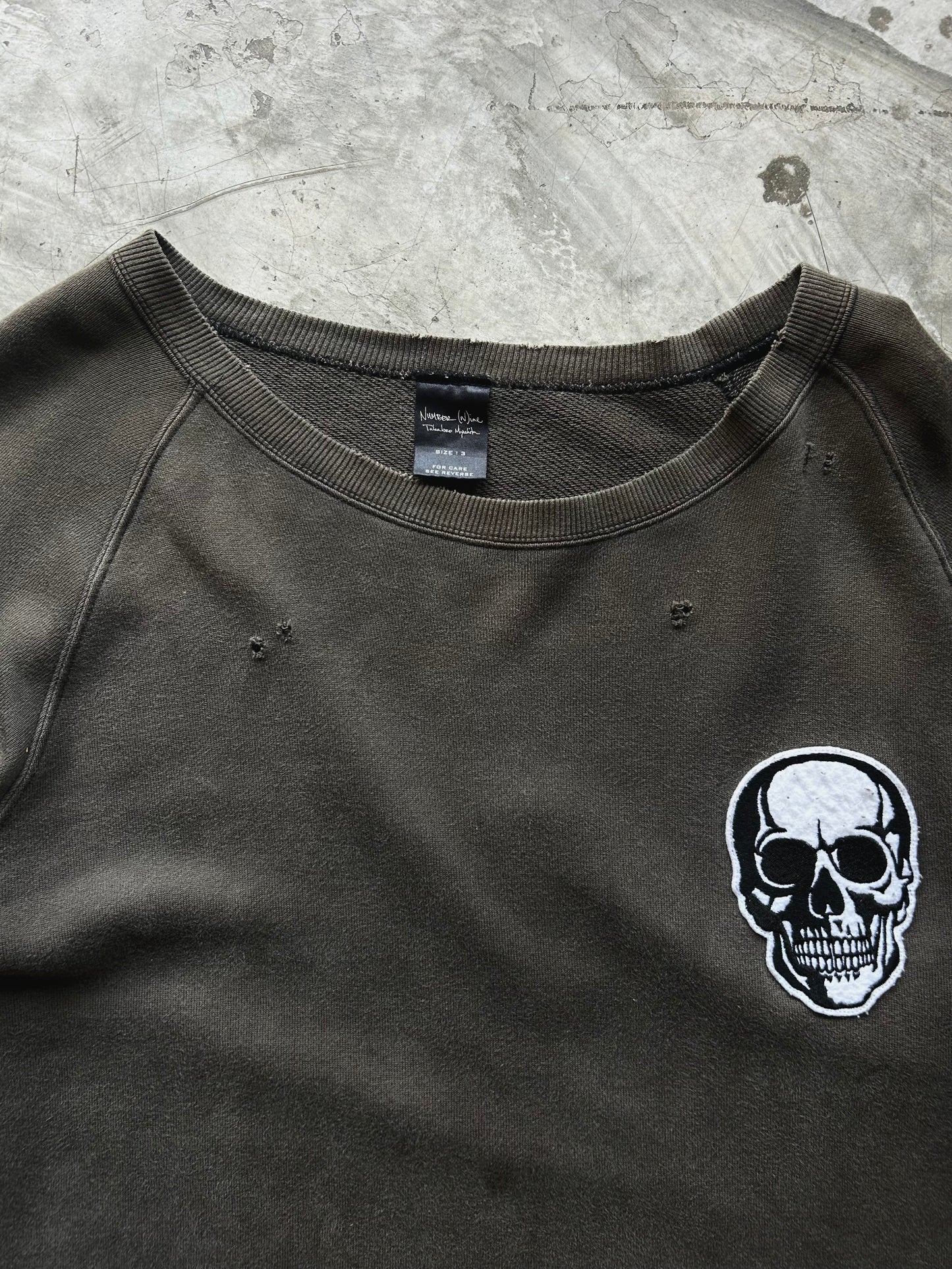 Number (N)ine Double Skull Sweatshirt