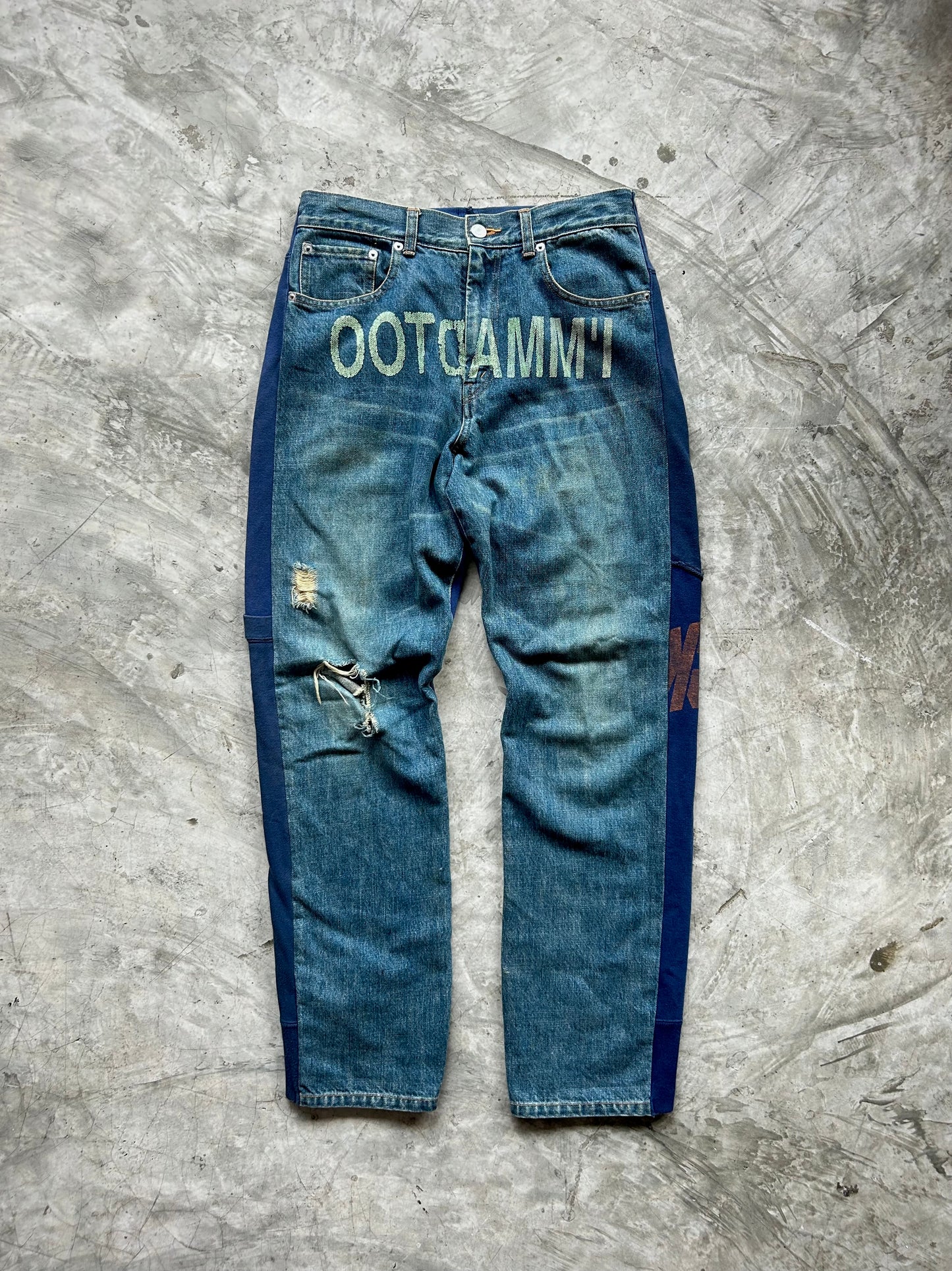 Undercover IMMADTOO hybrid 2002 denim jeans