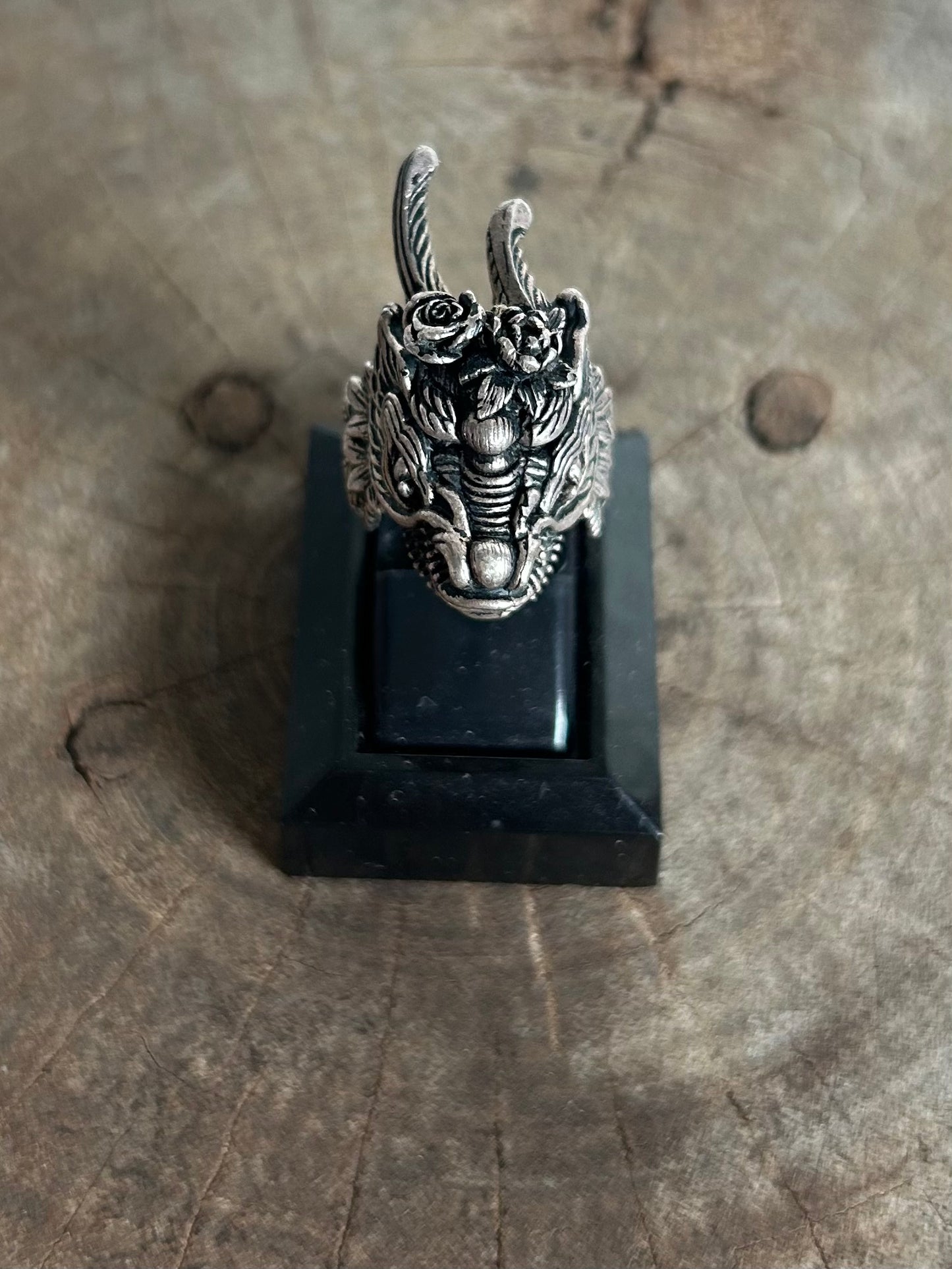 Vintage Silver 925 Dragon Ring