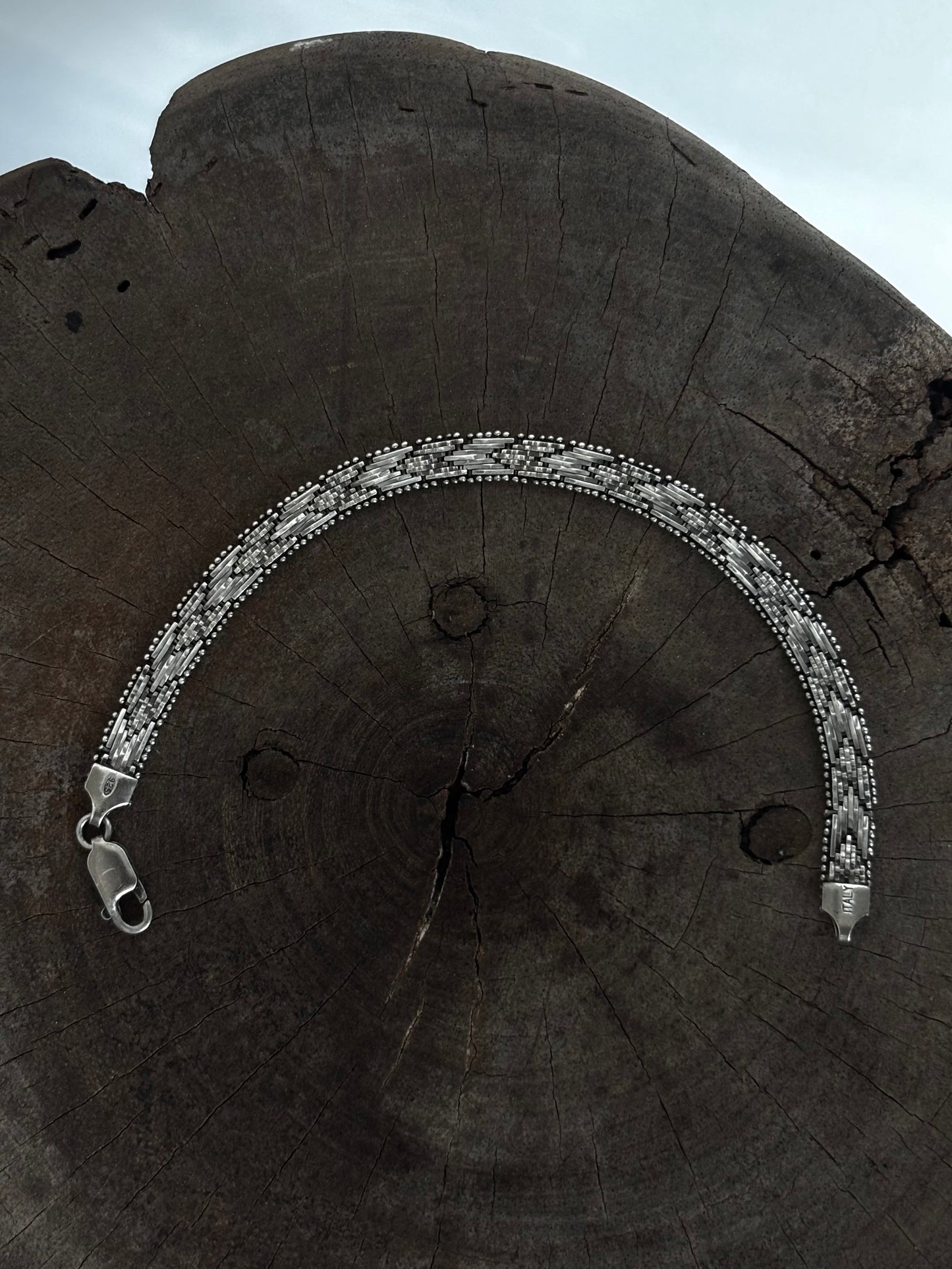 Vintage 925 Silver italy Curb Bracelet
