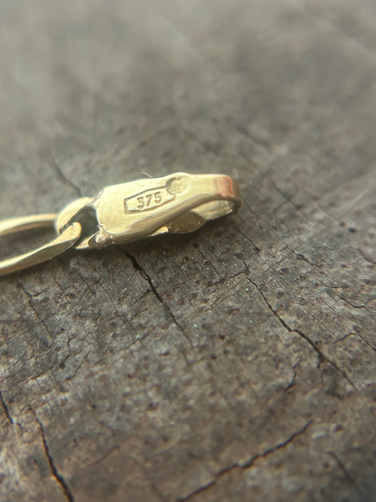 Vintage Gold 9K italy Figaro 3-1 Neckalce