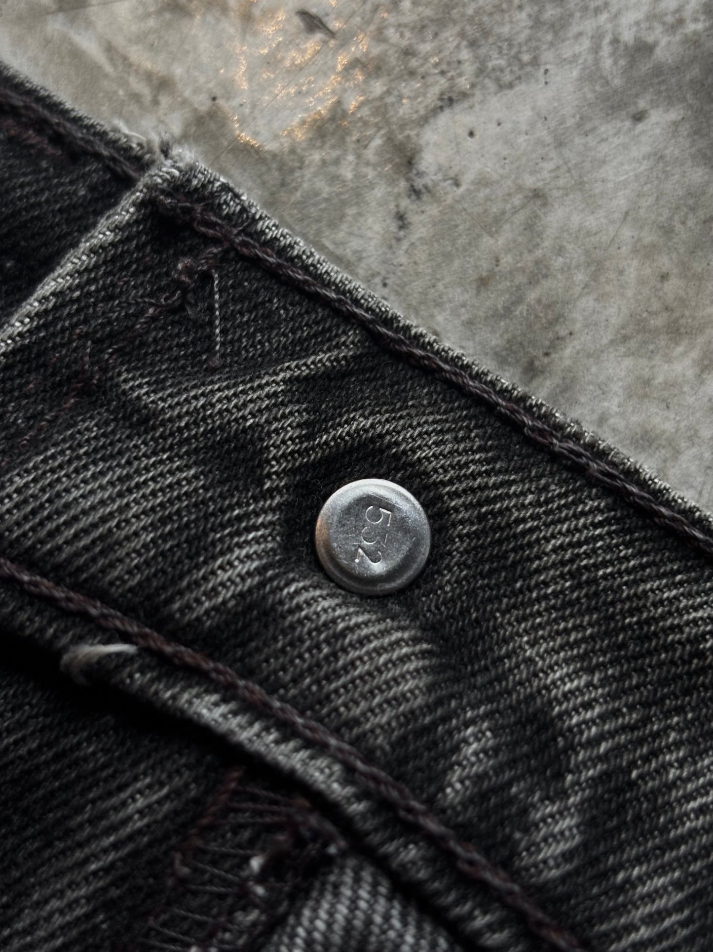 Vintage Levis 505 Usa Faded Black Jeans