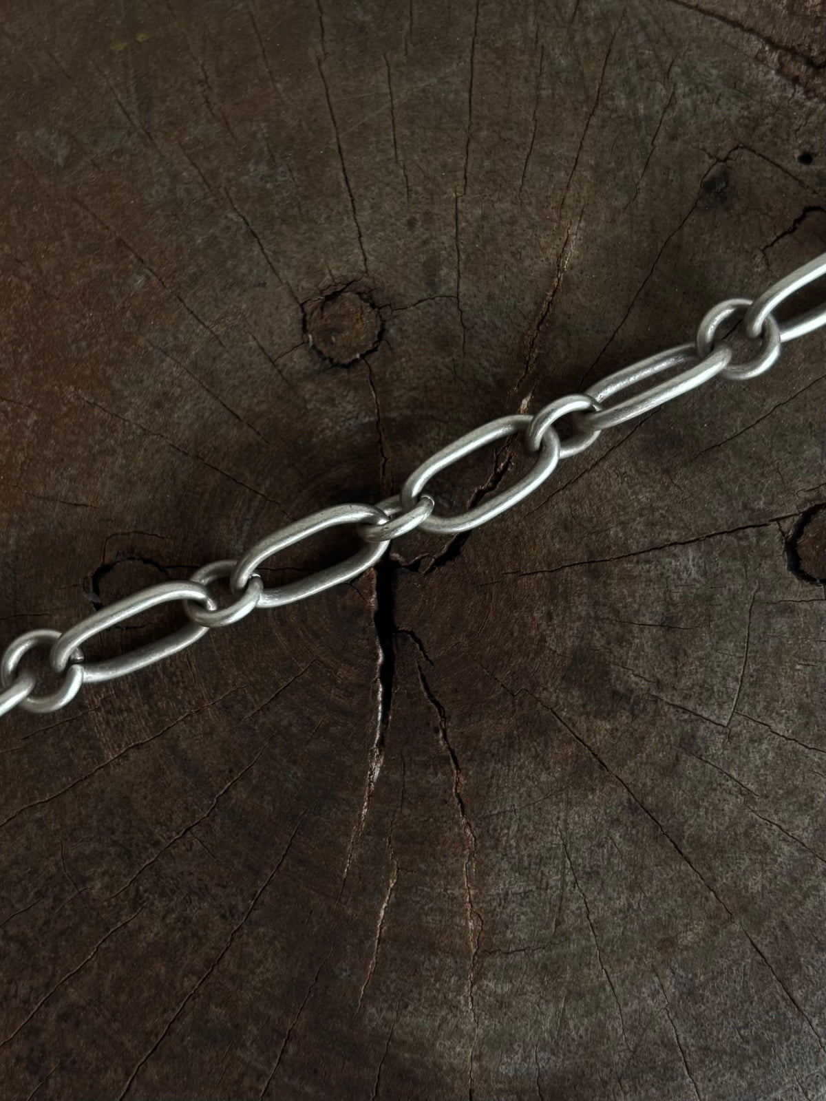 Vintage Silver 925 Cuff Chain T-Bar Bracelet