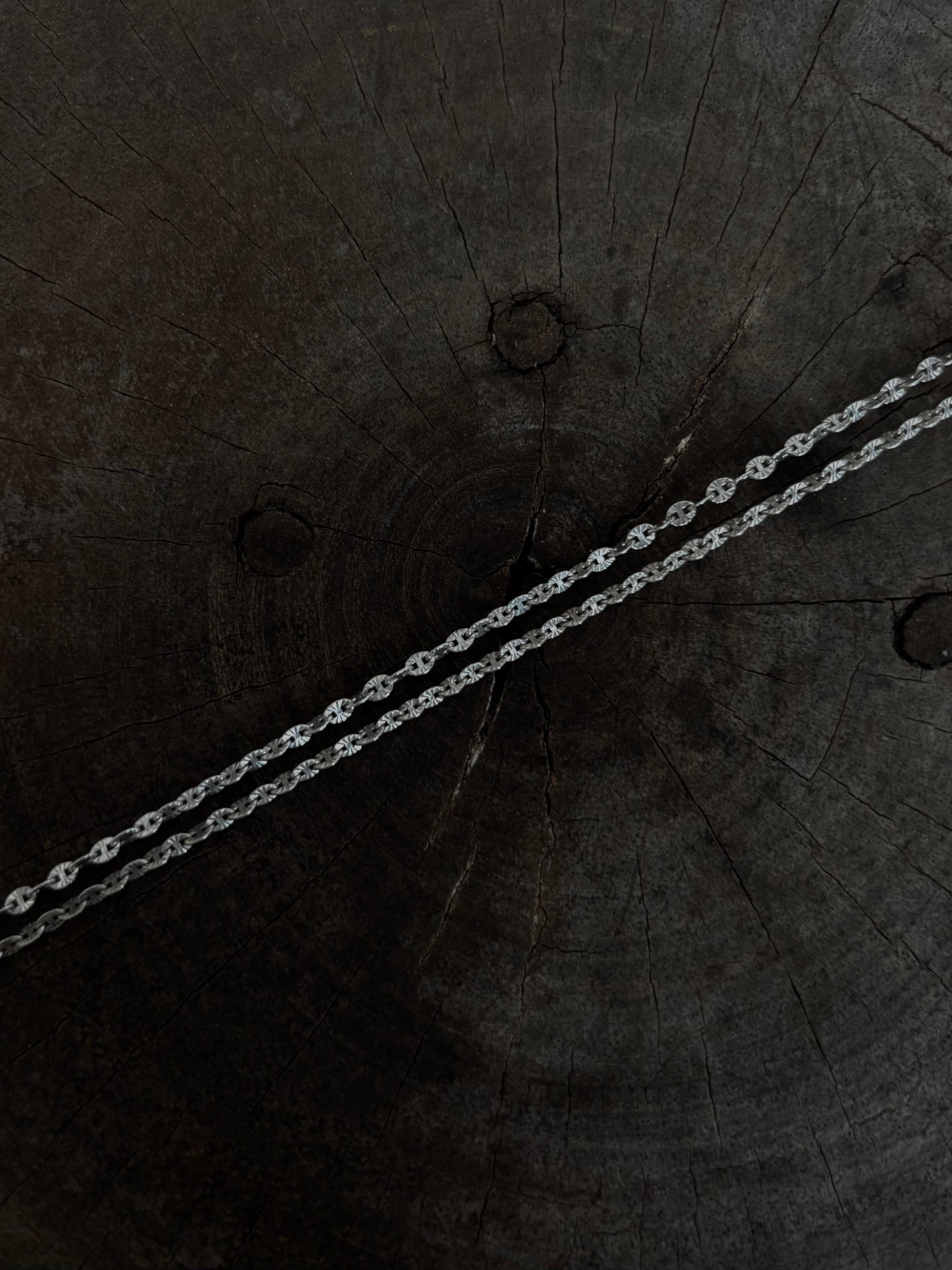 Vintage 925 Silver Diamond Cut Necklace