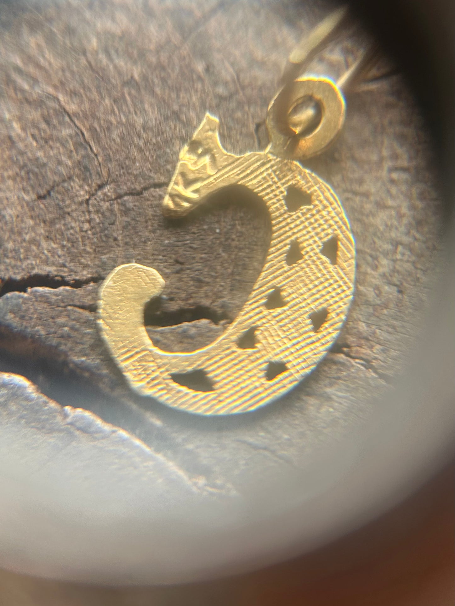 Vintage Gold 18K ‘C’ Alphabet Charms