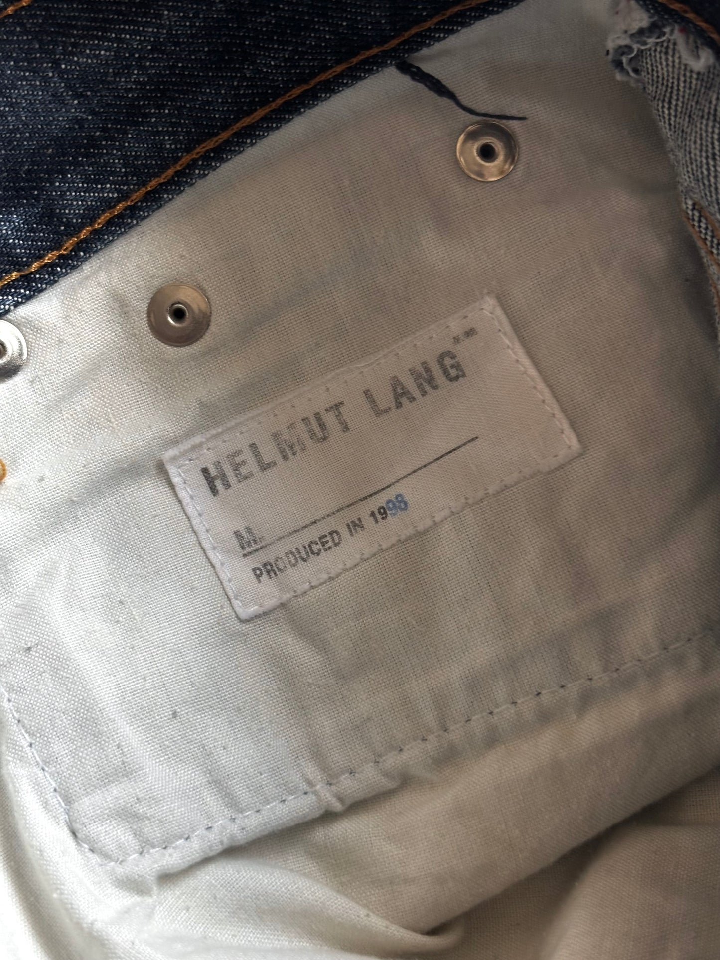 Helmut Lang 1998 Classic Cut Raw Denim