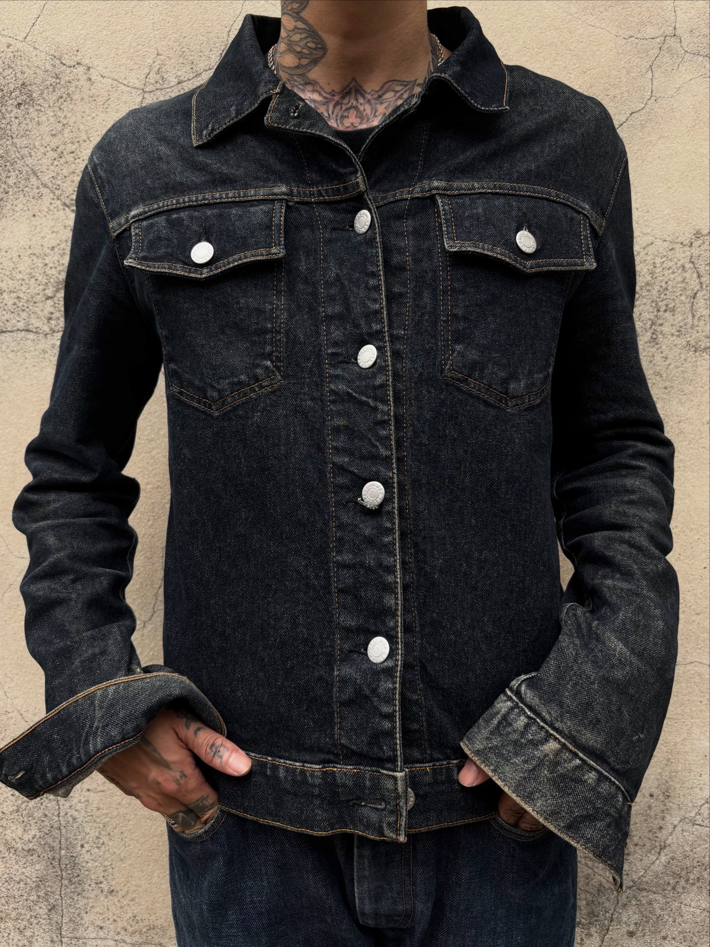 Helmut Lang 1999 Raw Denim Trucker Jacket