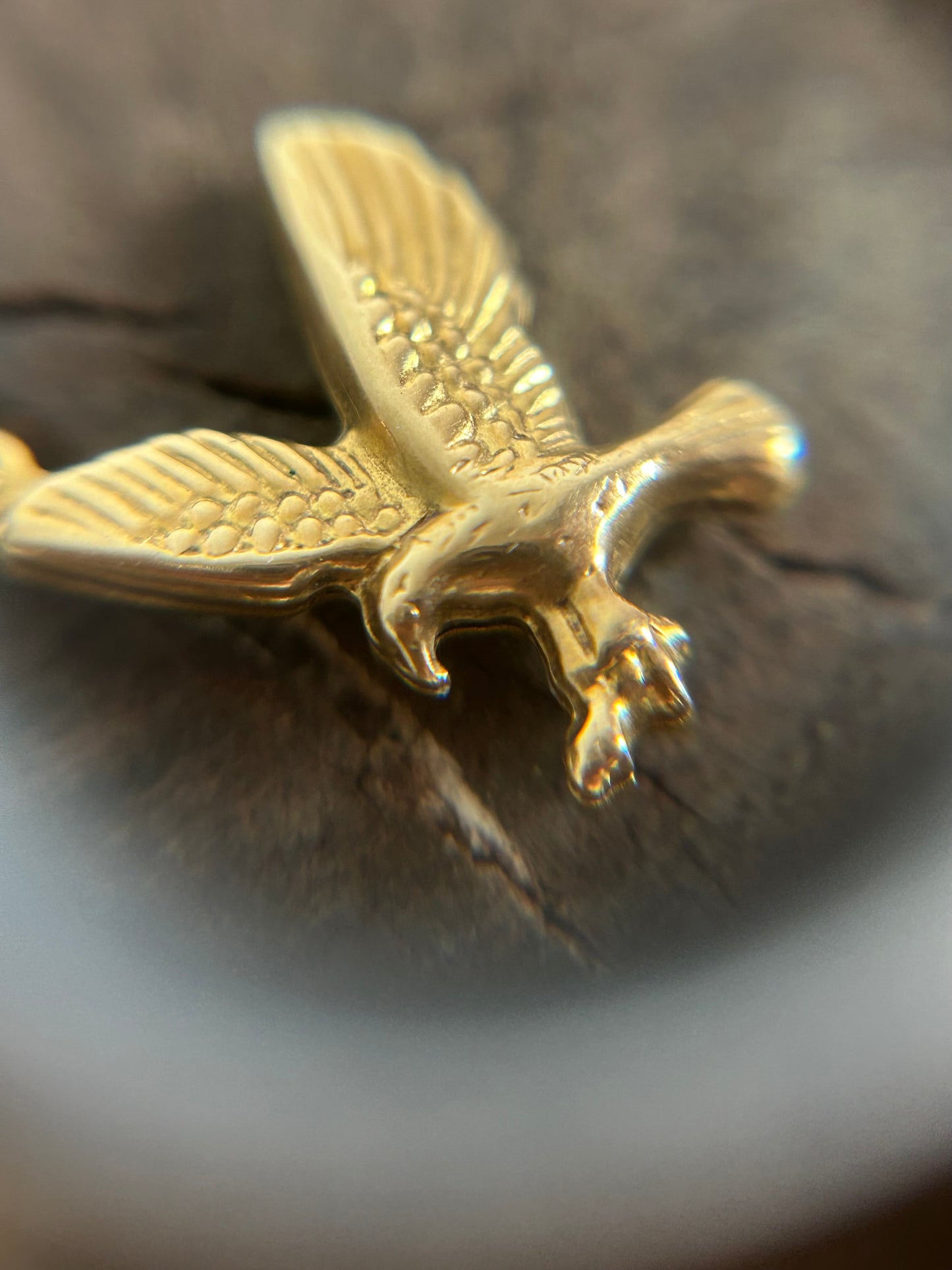 Vintage Gold 18K Eagle Charm