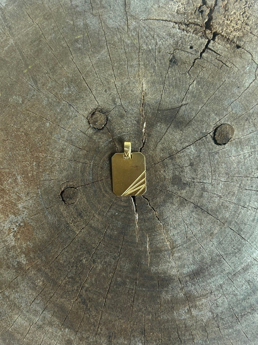 Vintage Gold 8K Scripture Charm