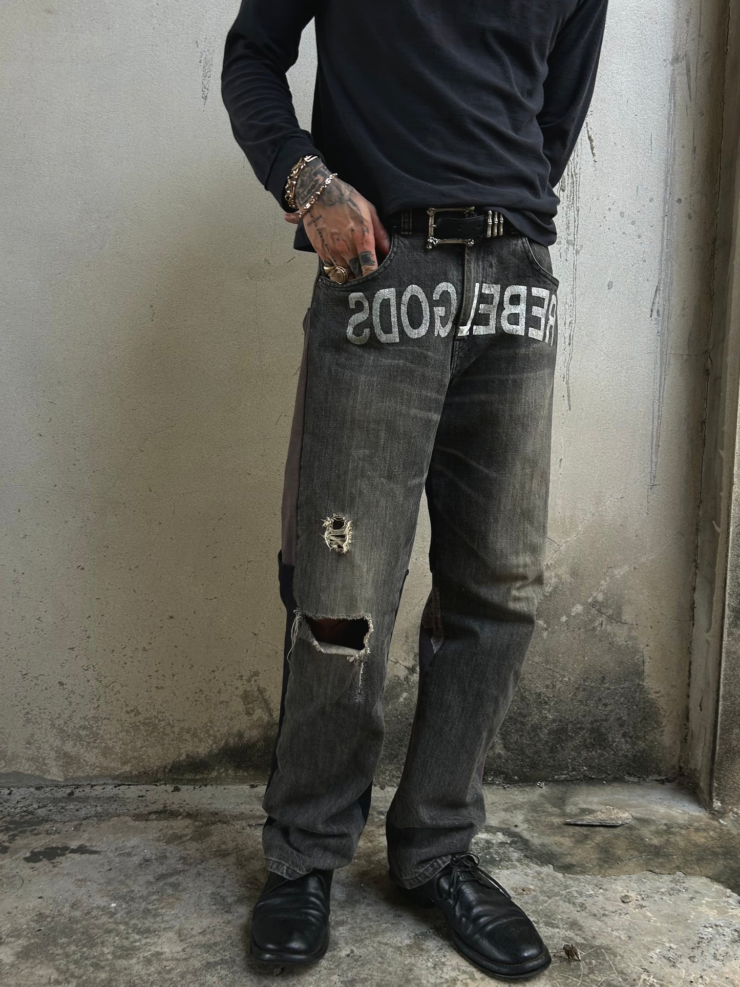 Undercover Rebel gods hybrid 2002 denim jeans