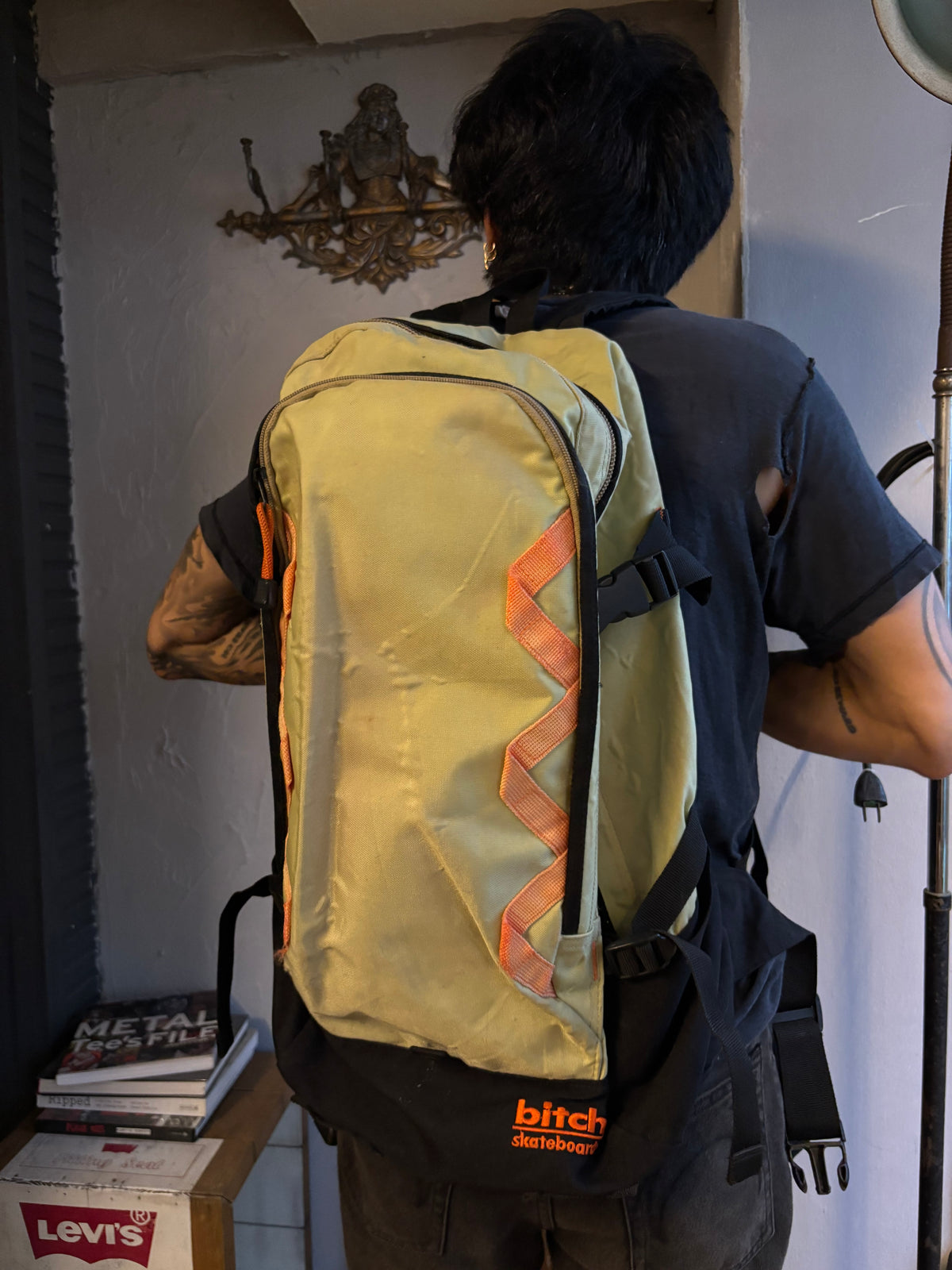 Vintage 90’s Bitch Skateboards Backpack