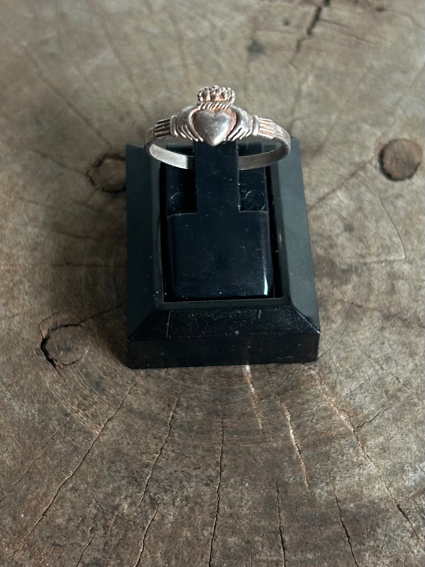 Vintage Silver 925 Claddagh mini Ring