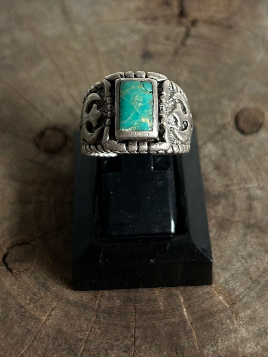 Vintage Silver 925 Turquoise native Ring