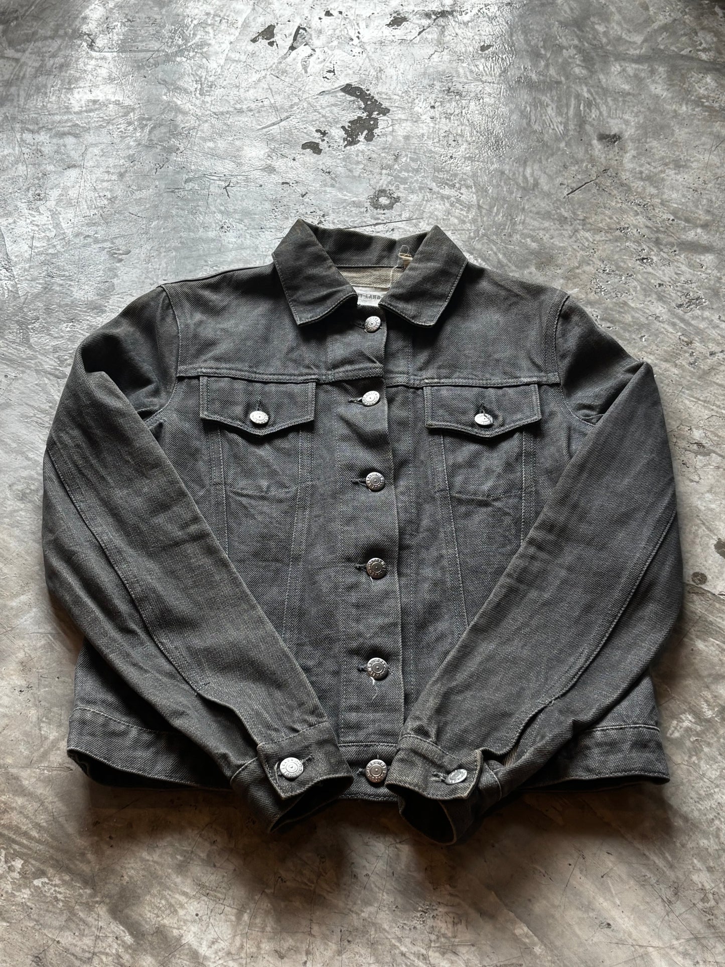 Helmut Lang 1999 Washed Grey Trucker Jacket