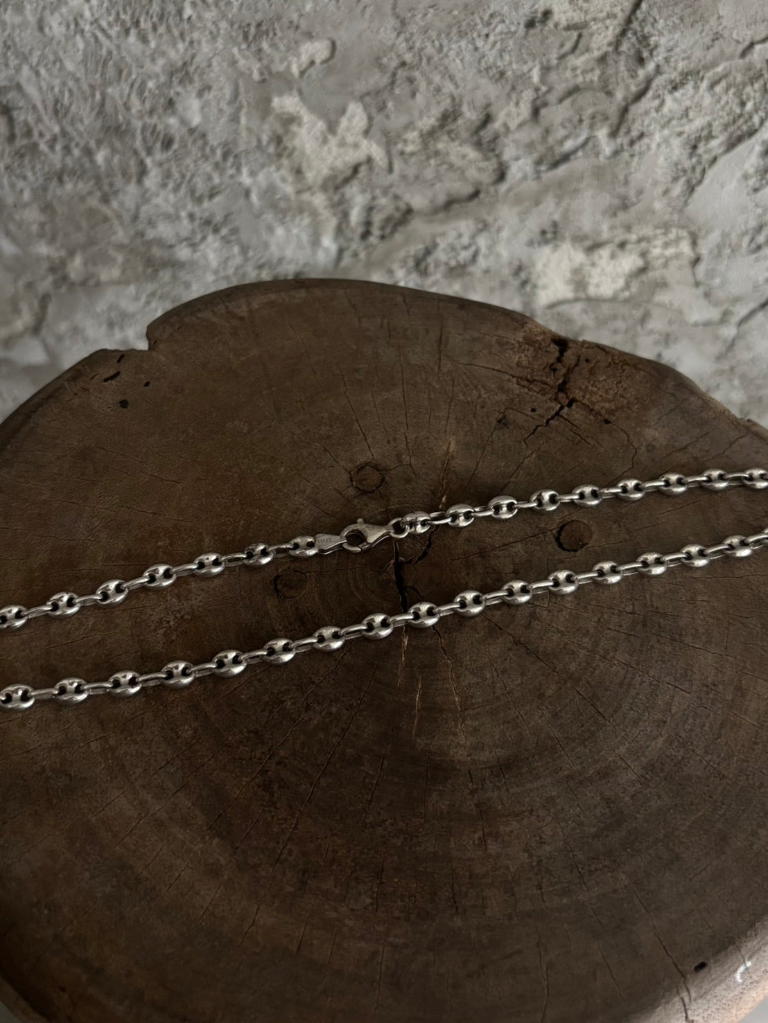 Vintage 925 Silver Coffee Bean Necklace