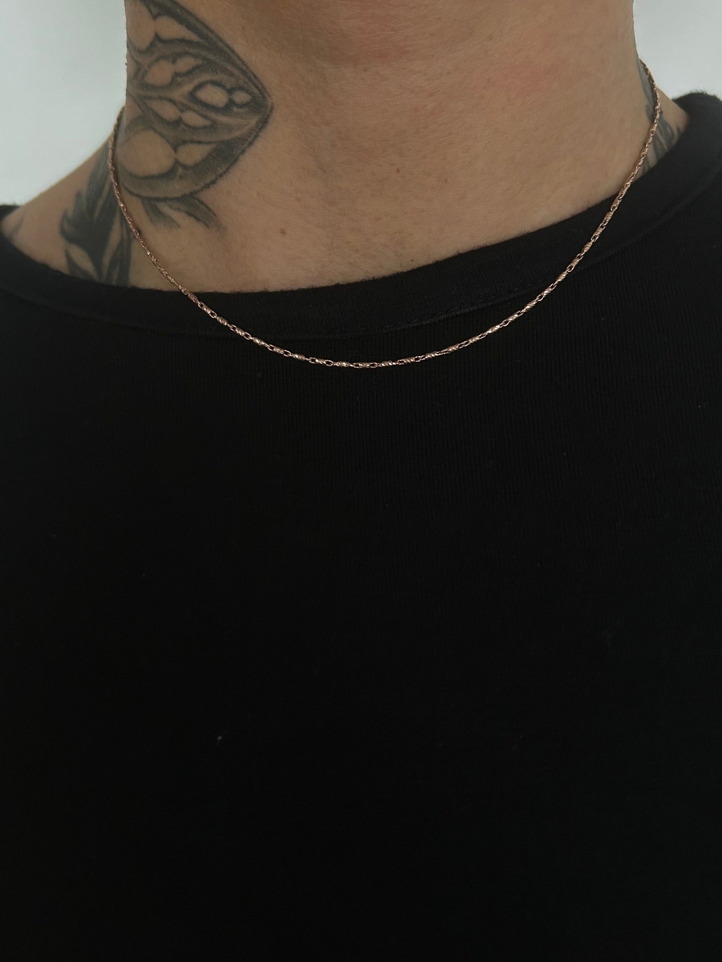 Vintage Gold 9K Rose Gold Figure necklace