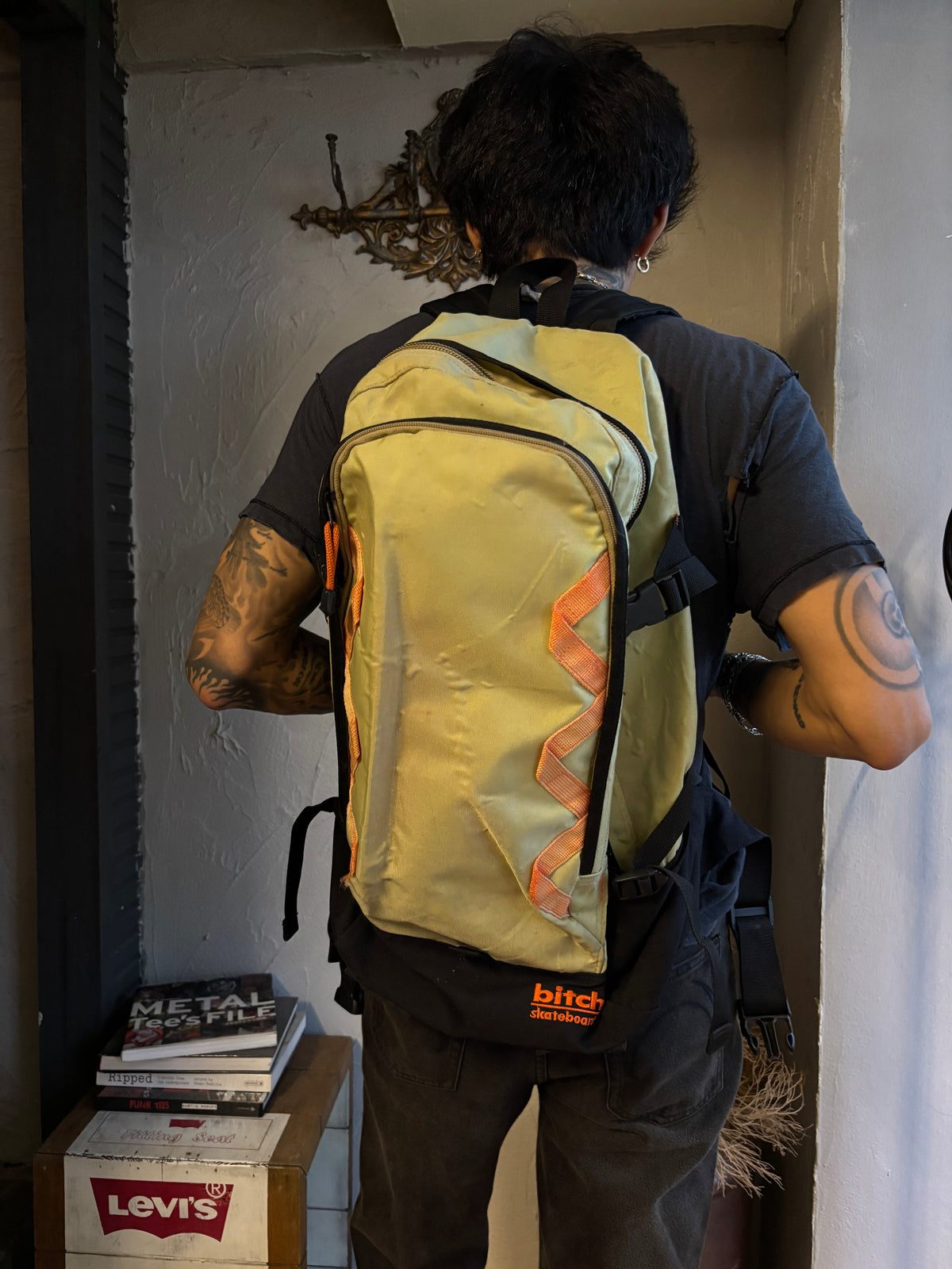Vintage 90’s Bitch Skateboards Backpack