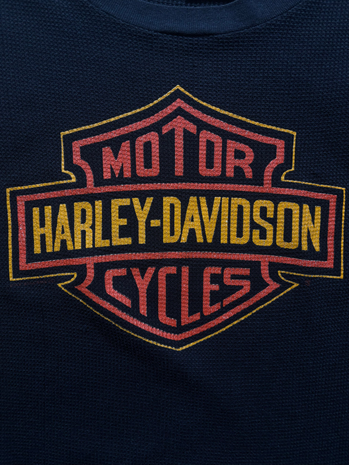 Vintage 90’s Harley Davidson flame Thermal Tee