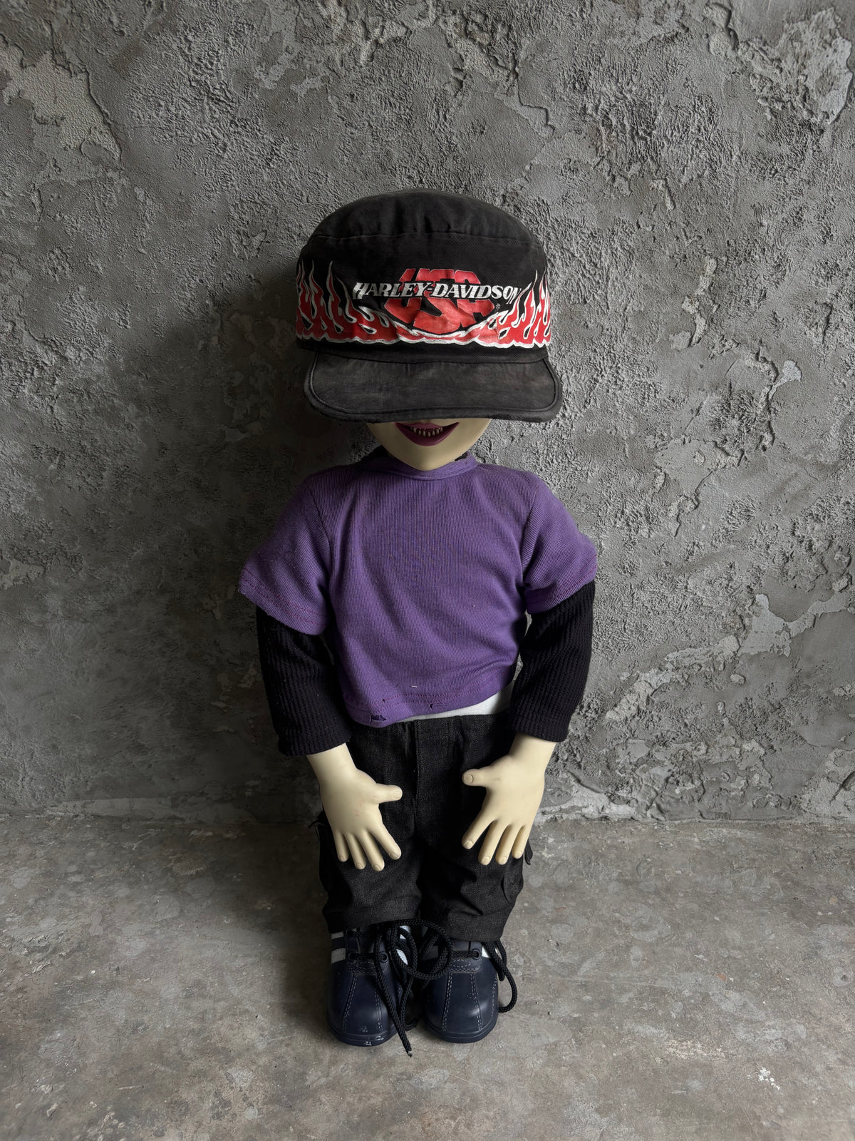 Vintage late 1980’s Harley Davidson Fire Faded Hat