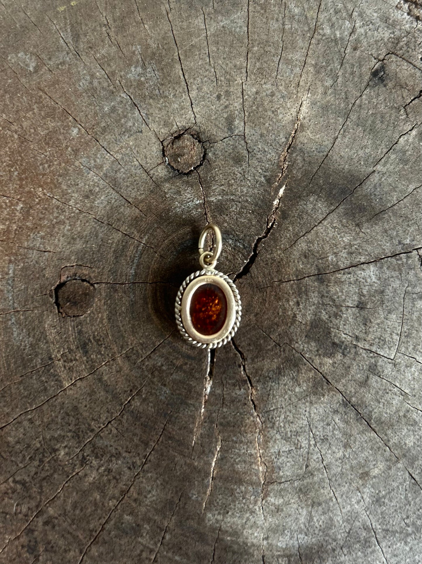 Vintage Gold 14K Garnet Victorian Charm