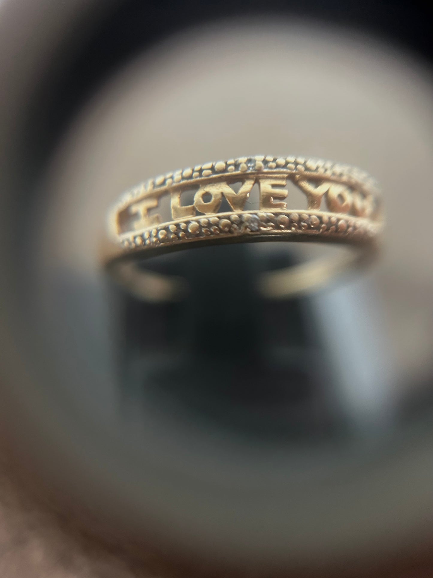 Vintage Gold 9K iloveyou Ring