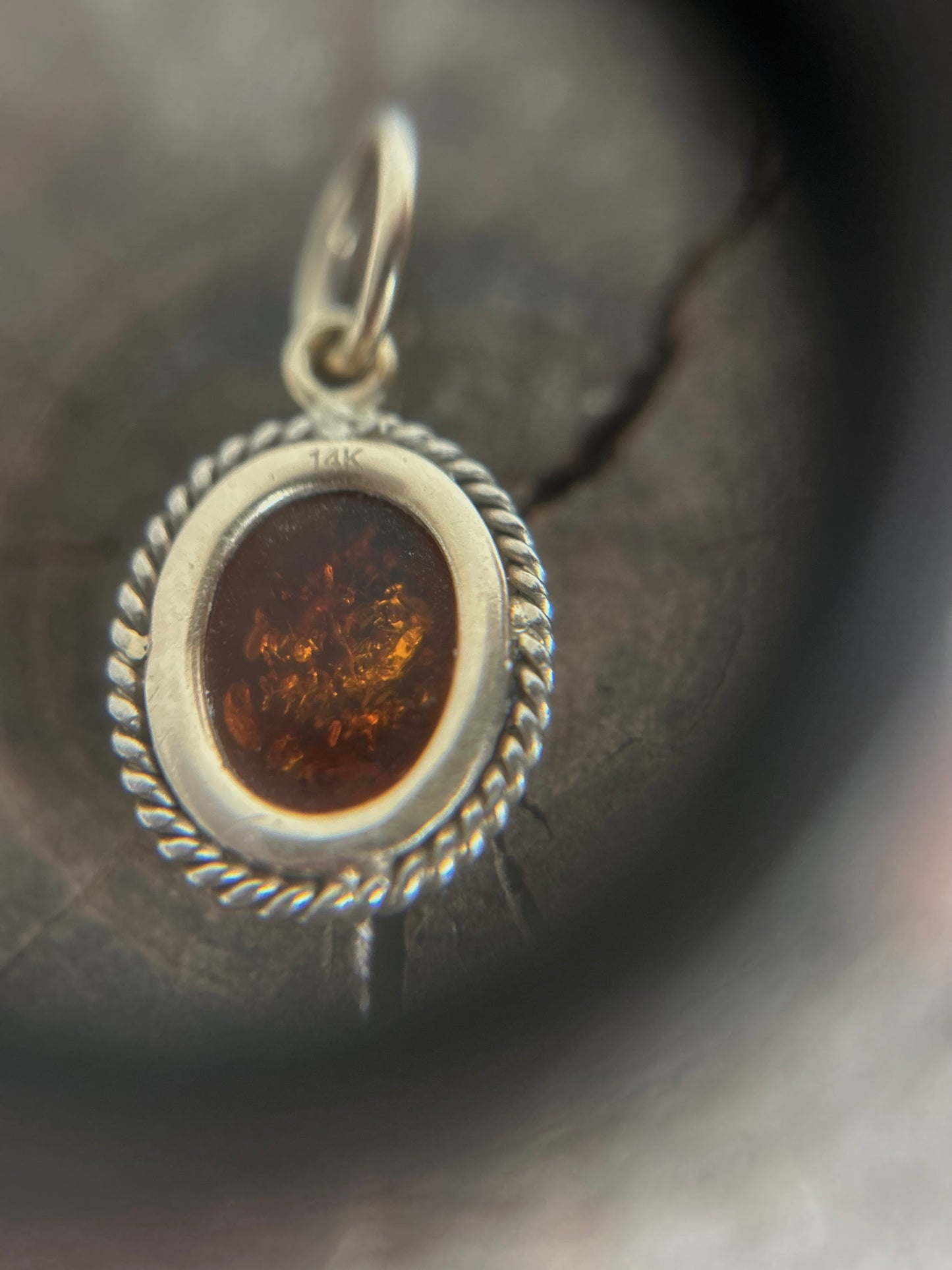 Vintage Gold 14K Garnet Victorian Charm