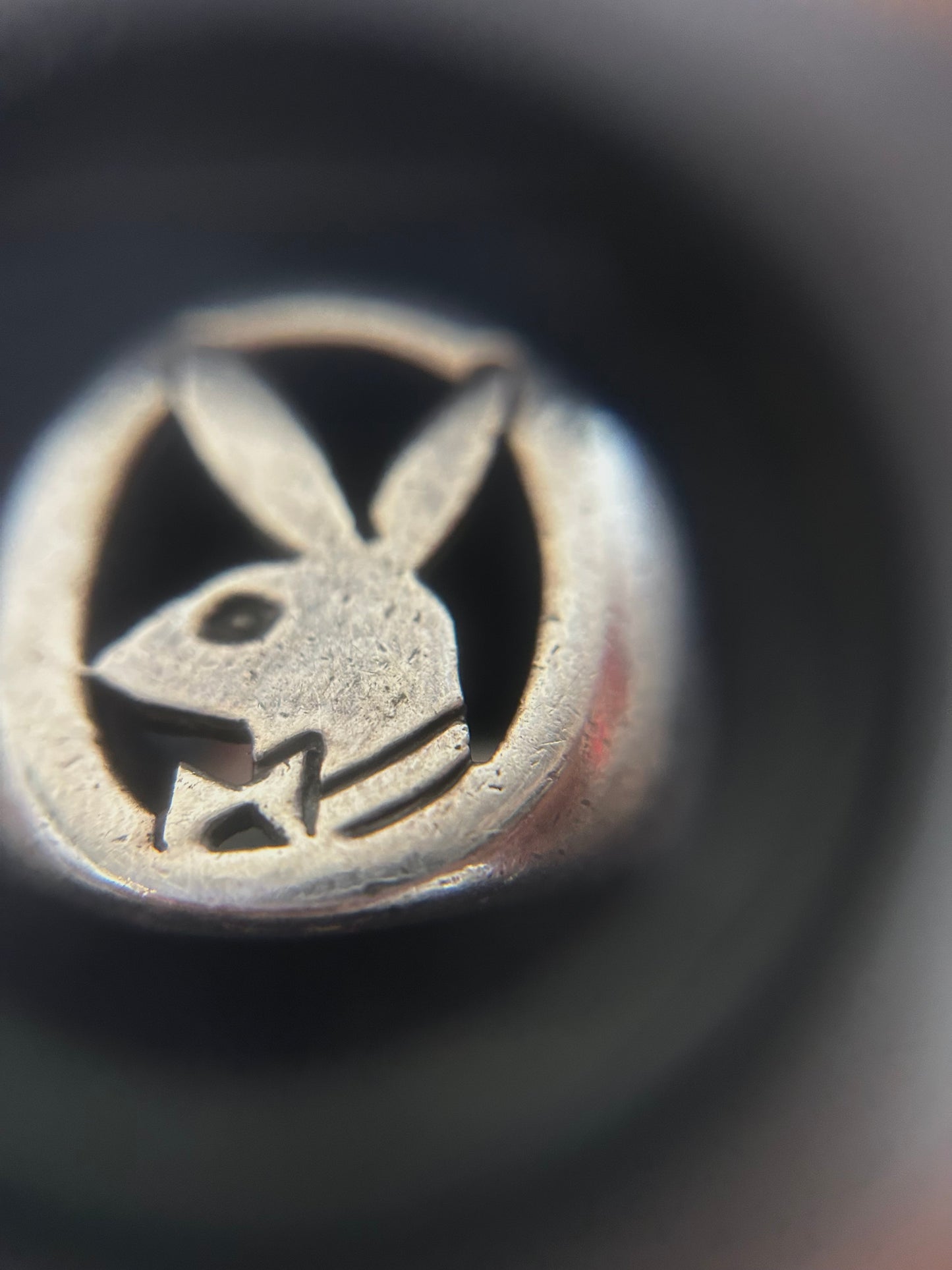 Vintage Silver 925  Playboy Signet Ring
