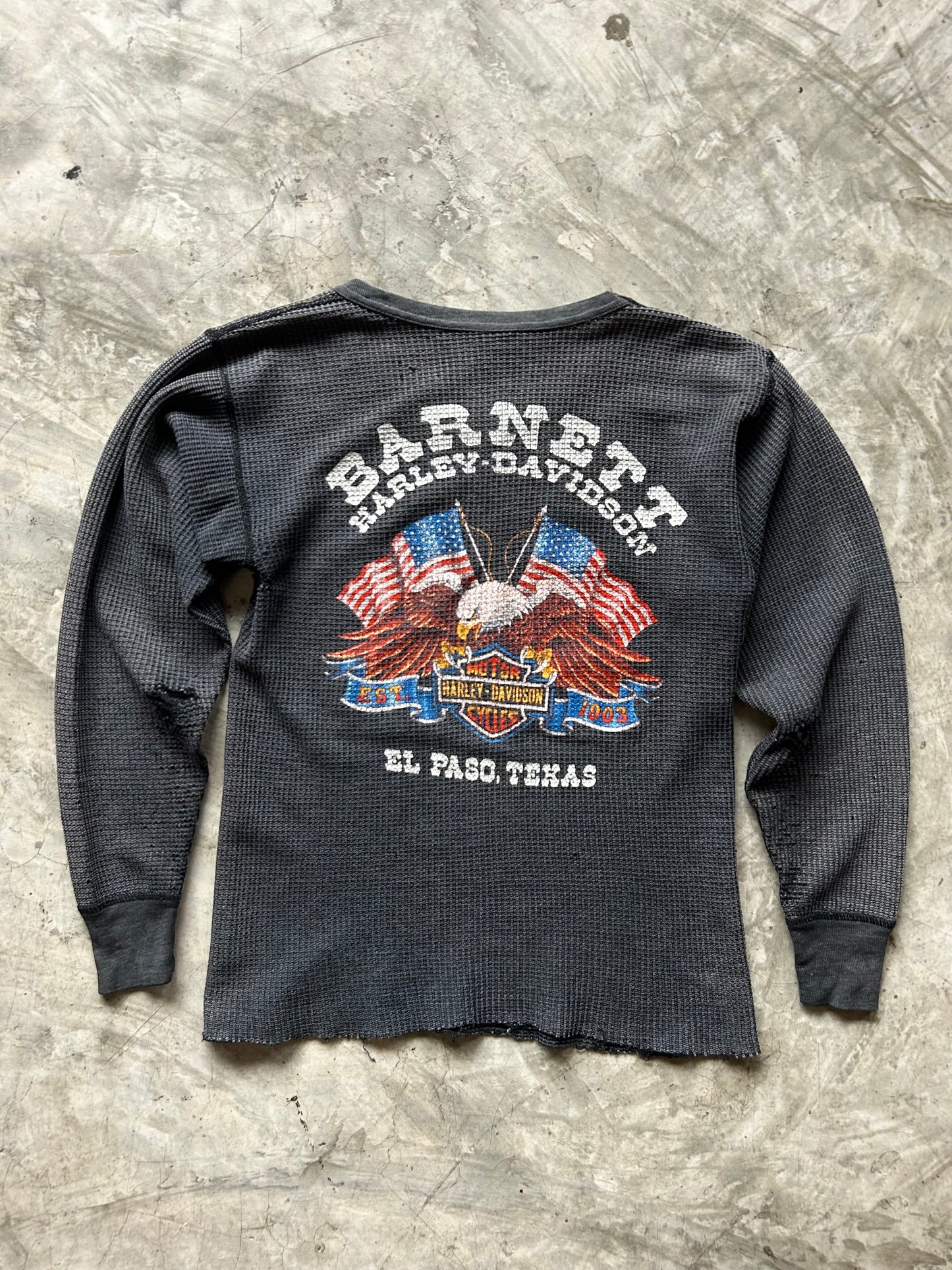 1980‘s Harley Davidson Faded Thermal Tee