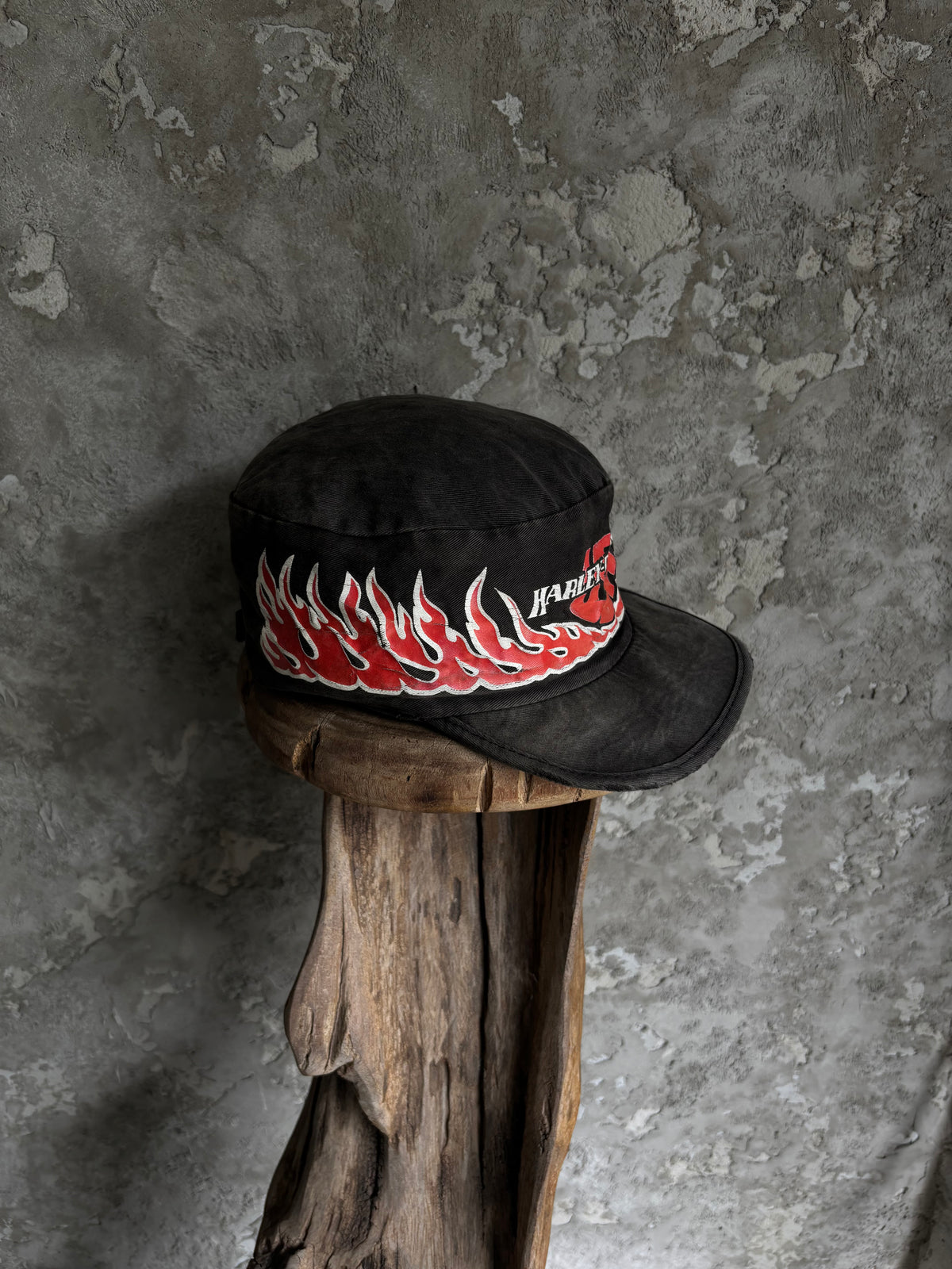 Vintage late 1980’s Harley Davidson Fire Faded Hat