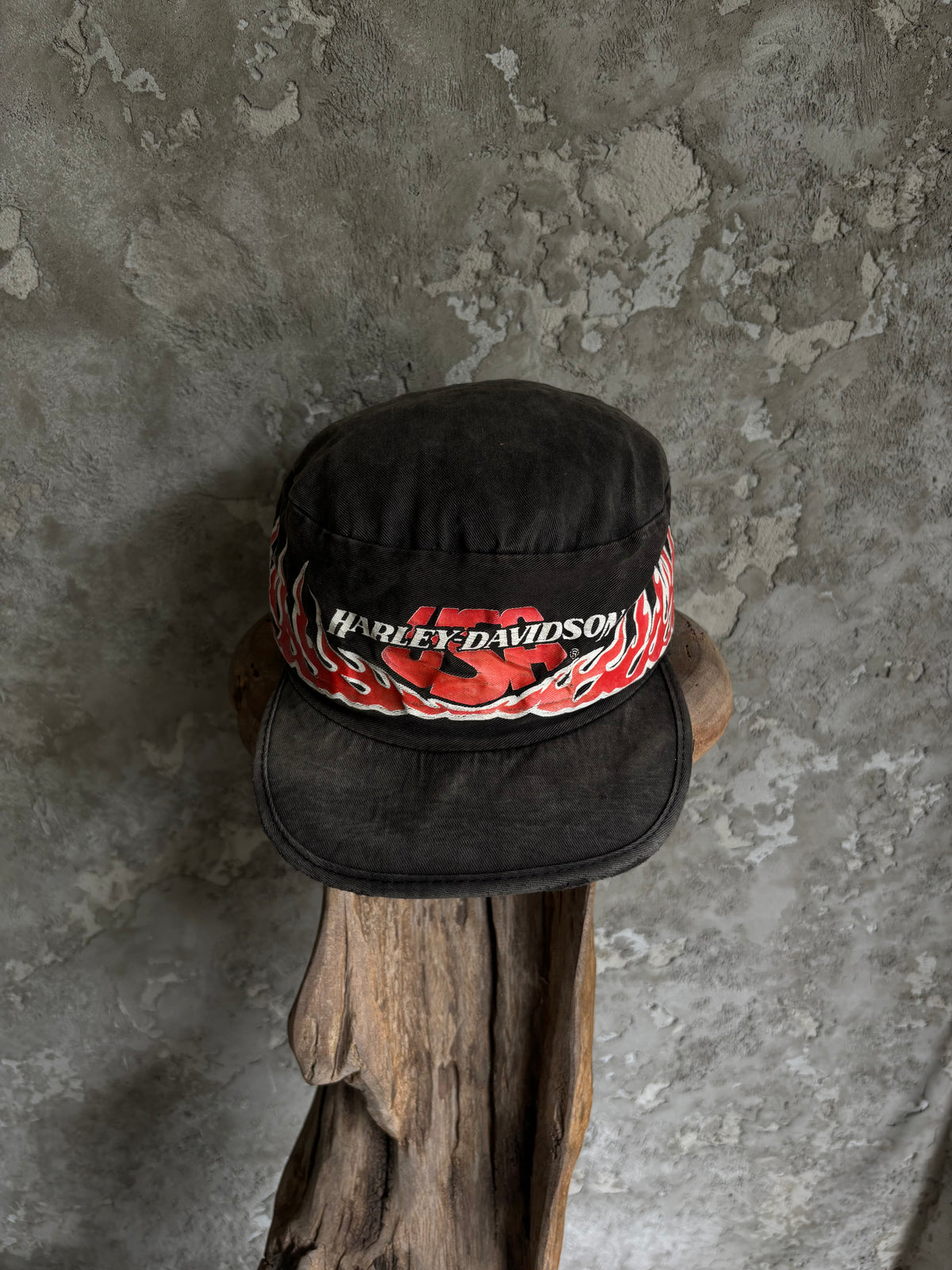Vintage late 1980’s Harley Davidson Fire Faded Hat