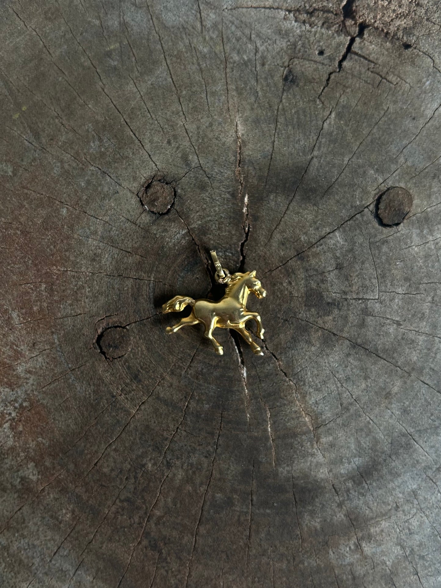 Vintage Gold 9K Horse Charm